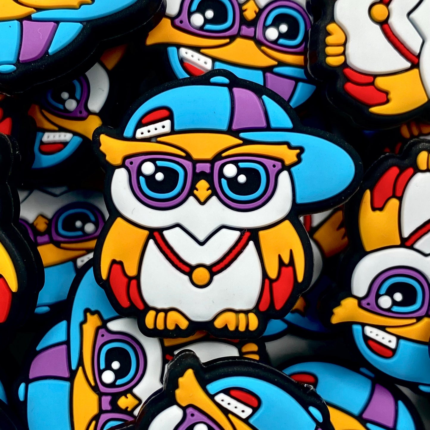 Grow Wise Little Owl Silicone Focal Beads