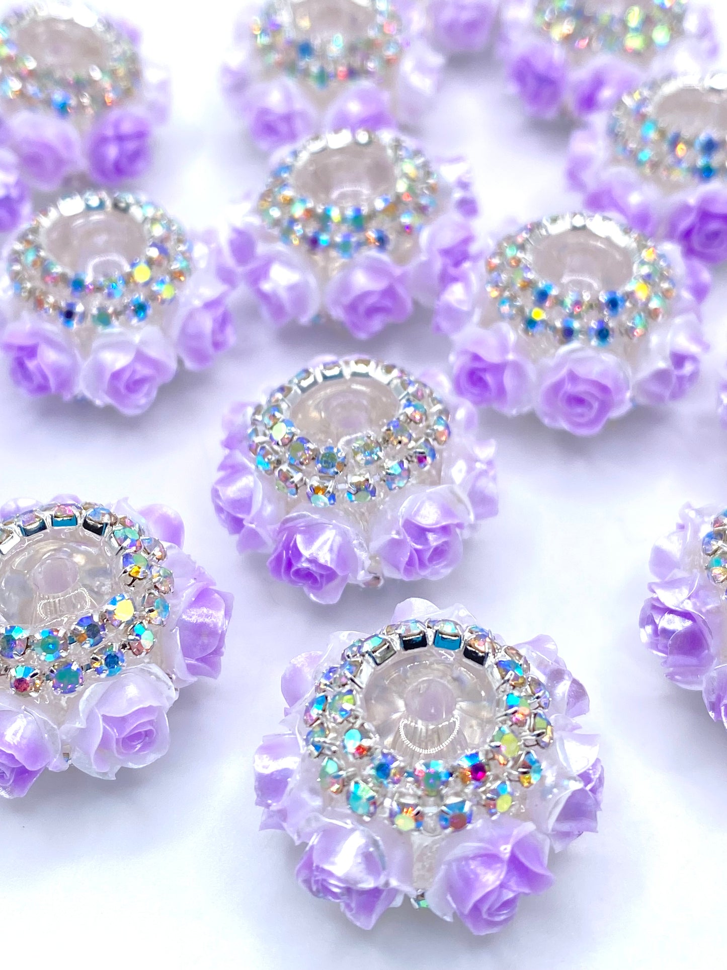 RosÈ Over Roses Fancy Acrylic Beads