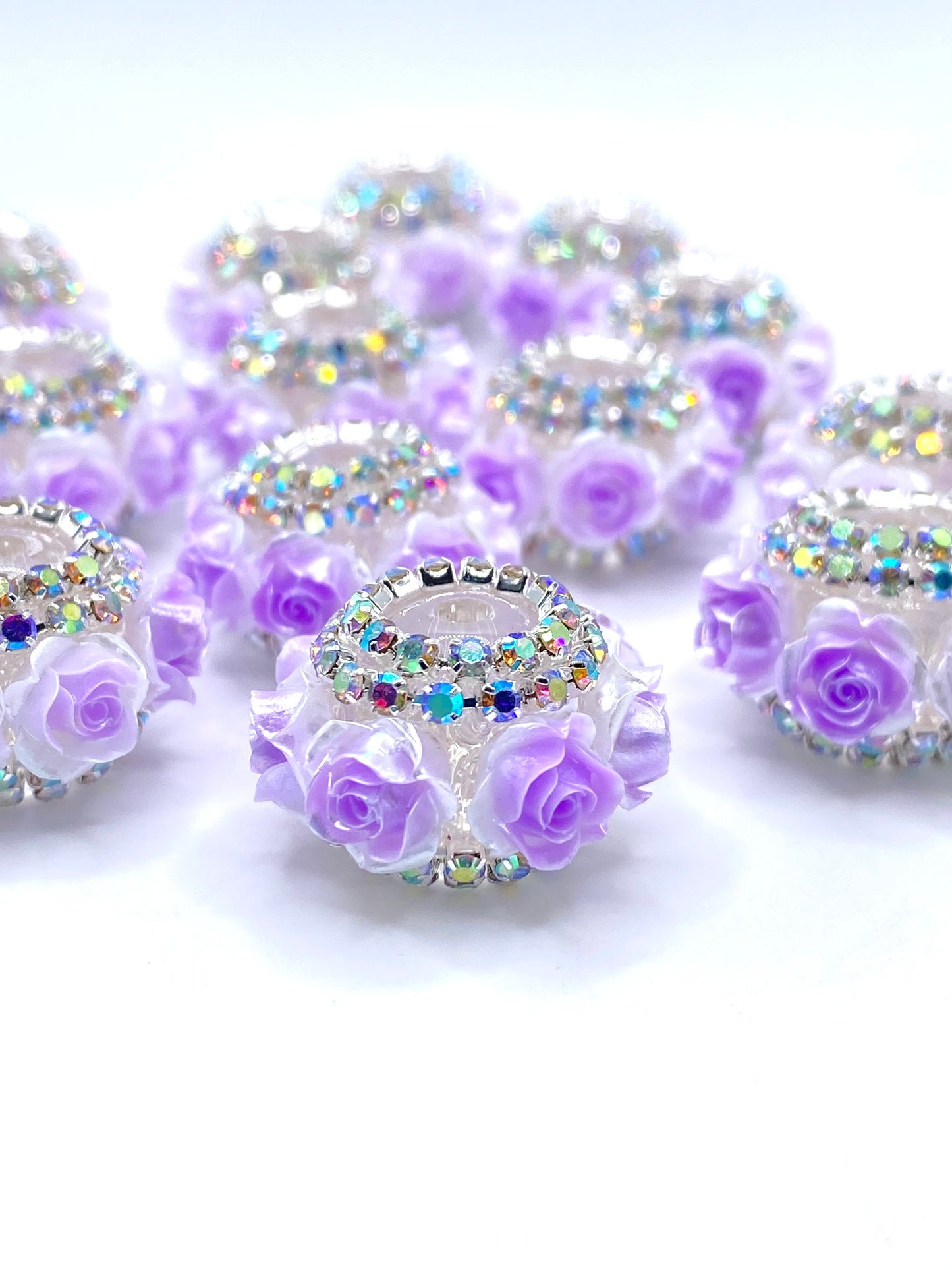 RosÈ Over Roses Fancy Acrylic Beads