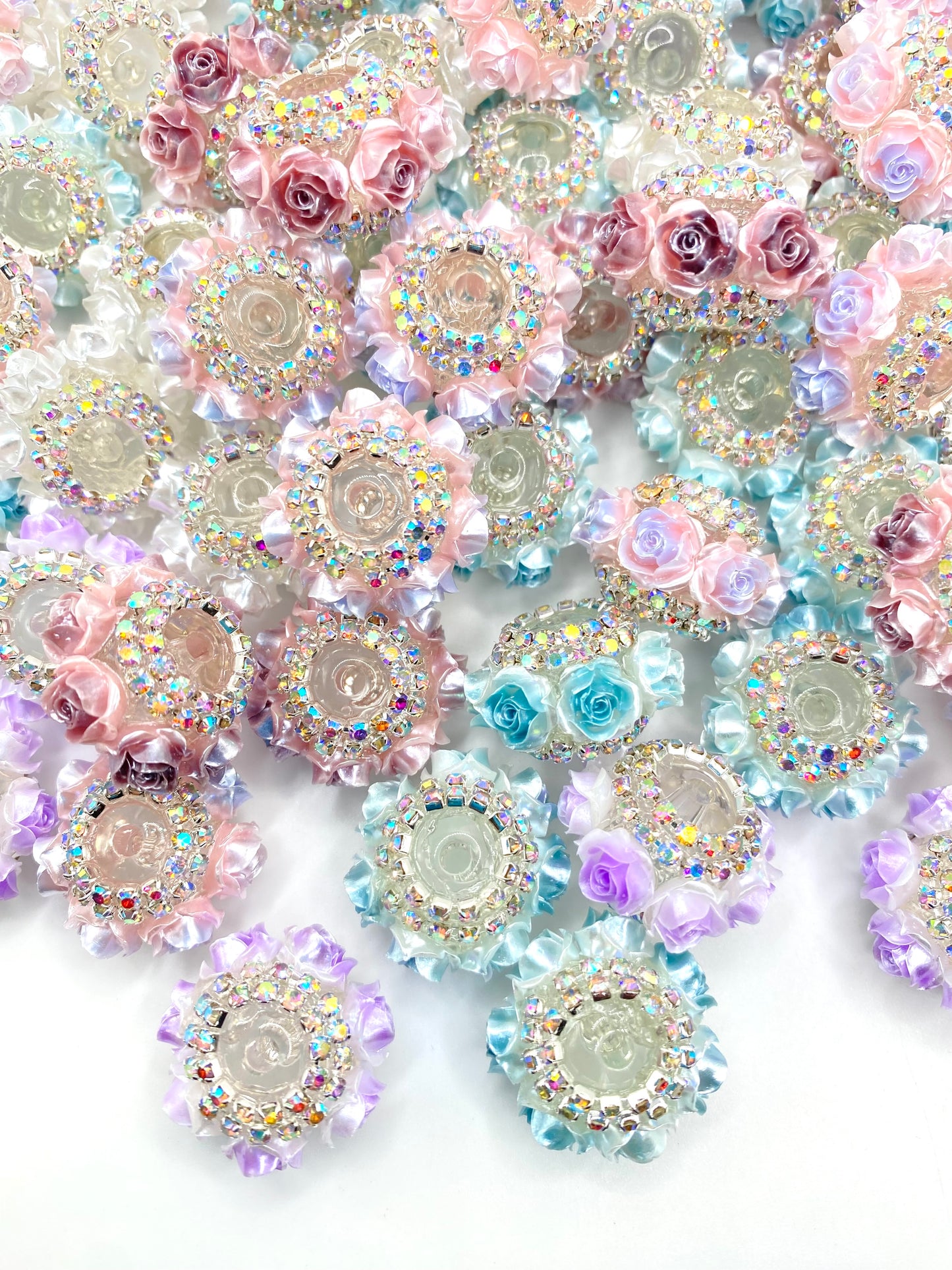 RosÈ Over Roses Fancy Acrylic Beads