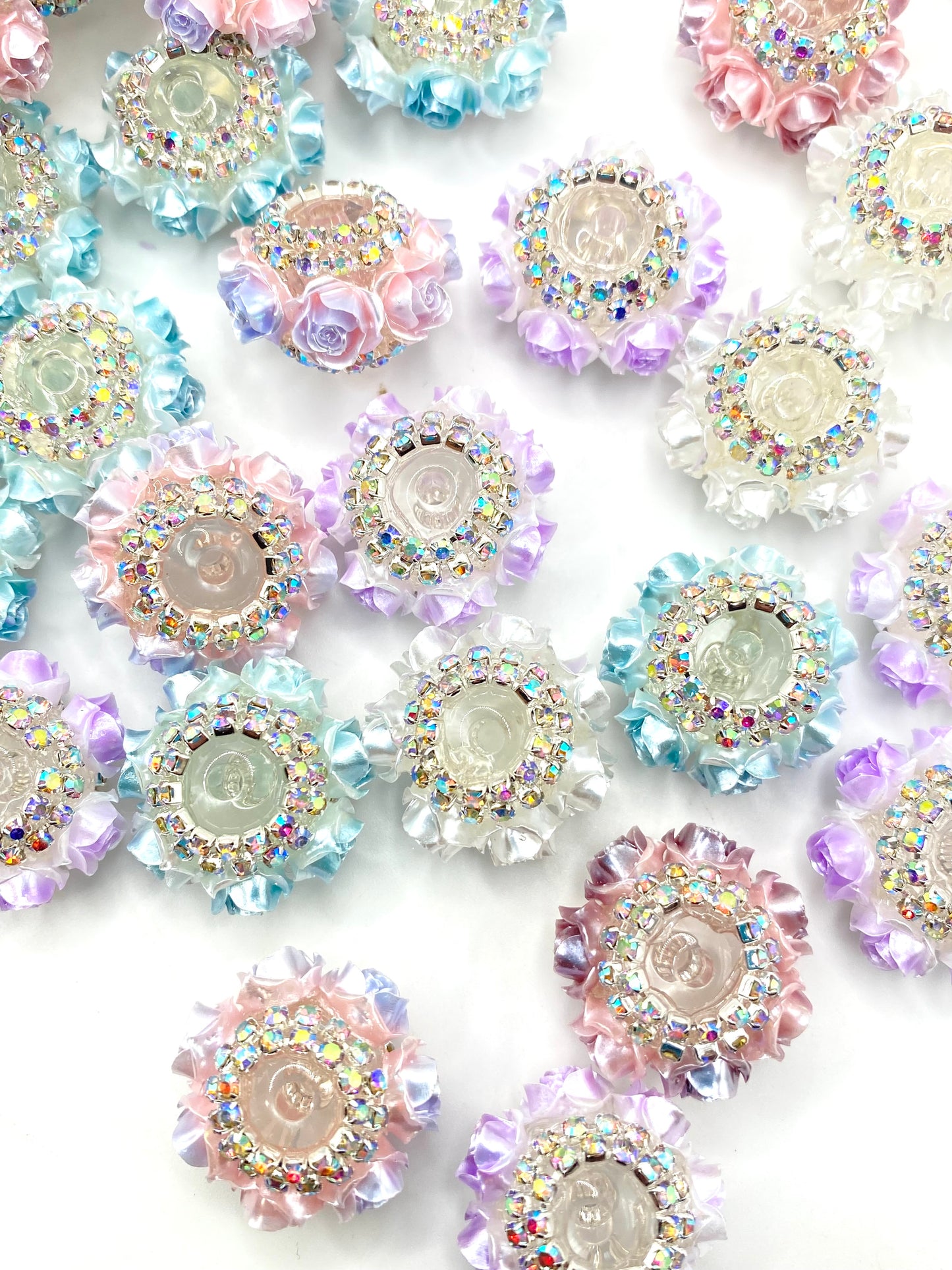 RosÈ Over Roses Fancy Acrylic Beads