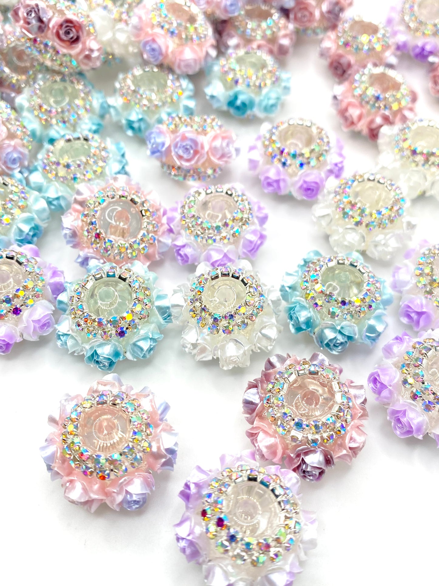 RosÈ Over Roses Fancy Acrylic Beads