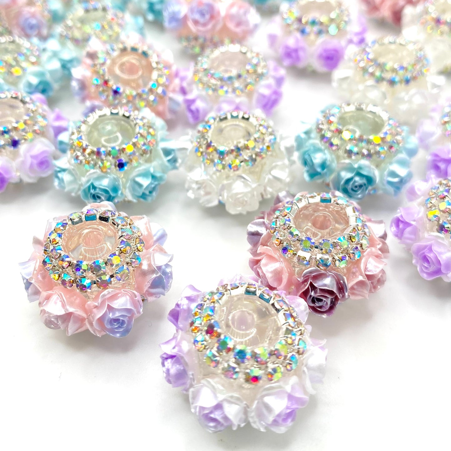 RosÈ Over Roses Fancy Acrylic Beads
