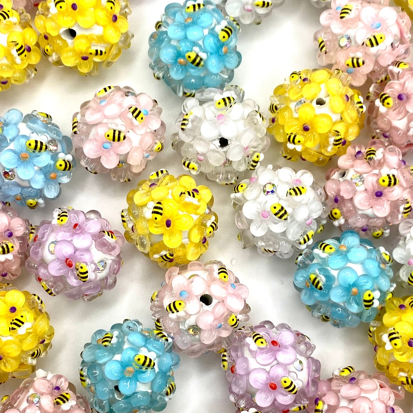To Bee or Not To Bee Fancy Acrylic Beads