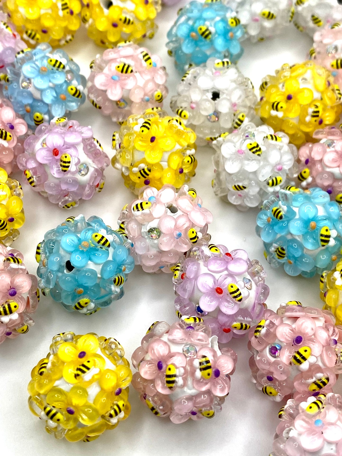 To Bee or Not To Bee Fancy Acrylic Beads