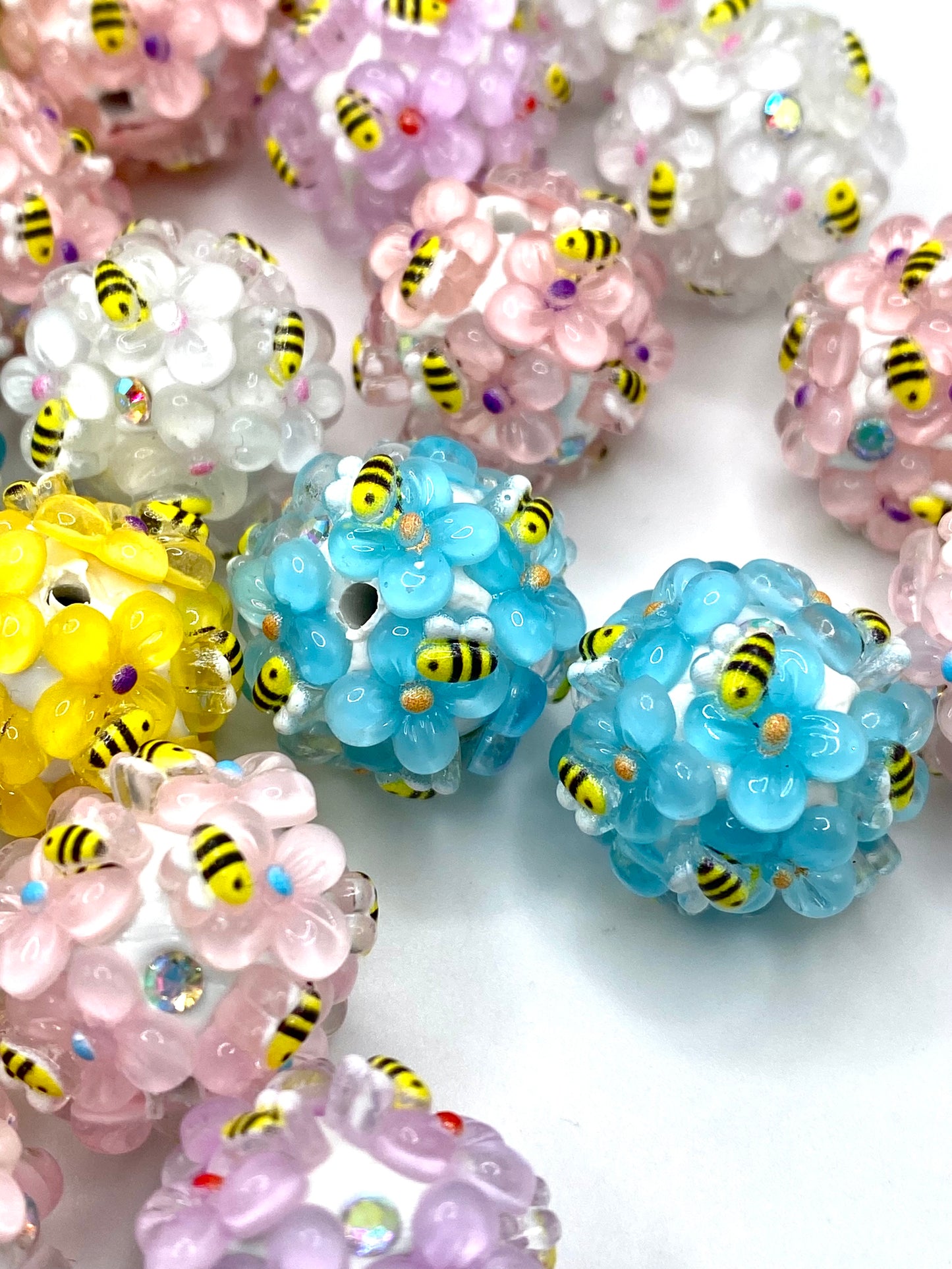 To Bee or Not To Bee Fancy Acrylic Beads