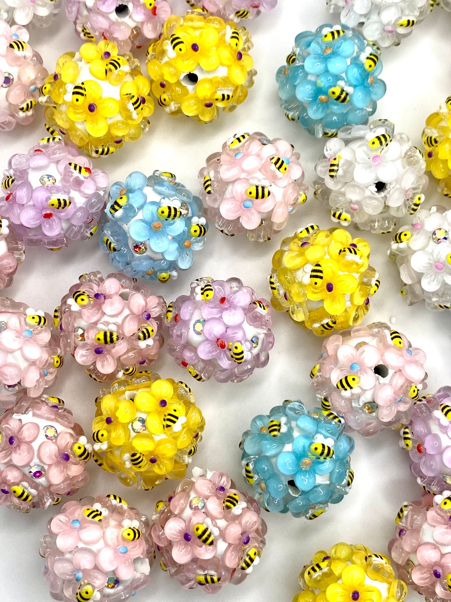 To Bee or Not To Bee Fancy Acrylic Beads
