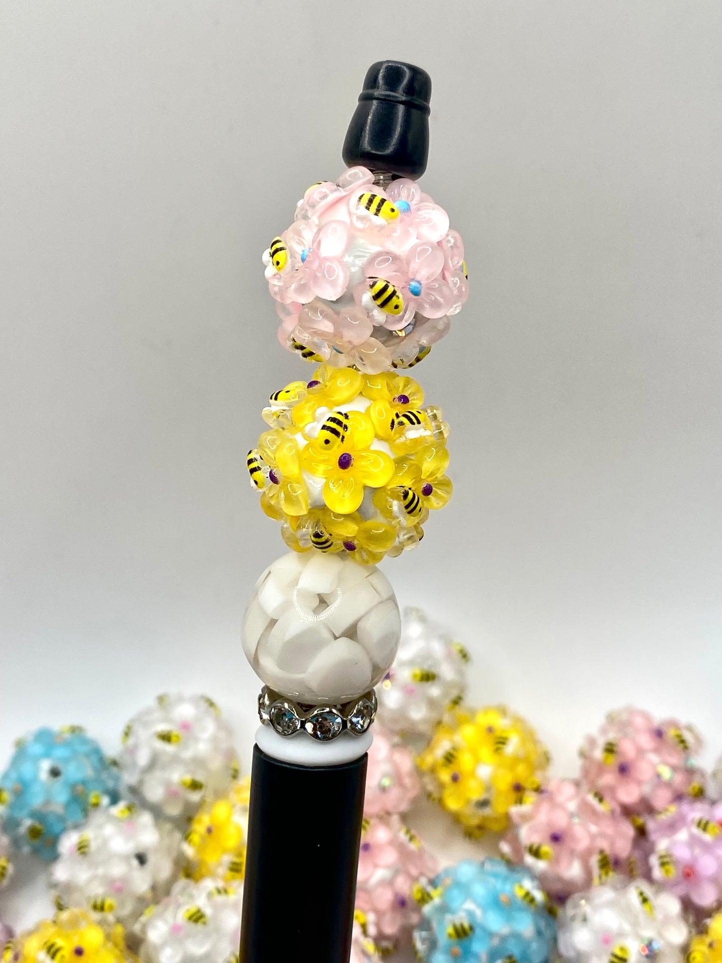 To Bee or Not To Bee Fancy Acrylic Beads