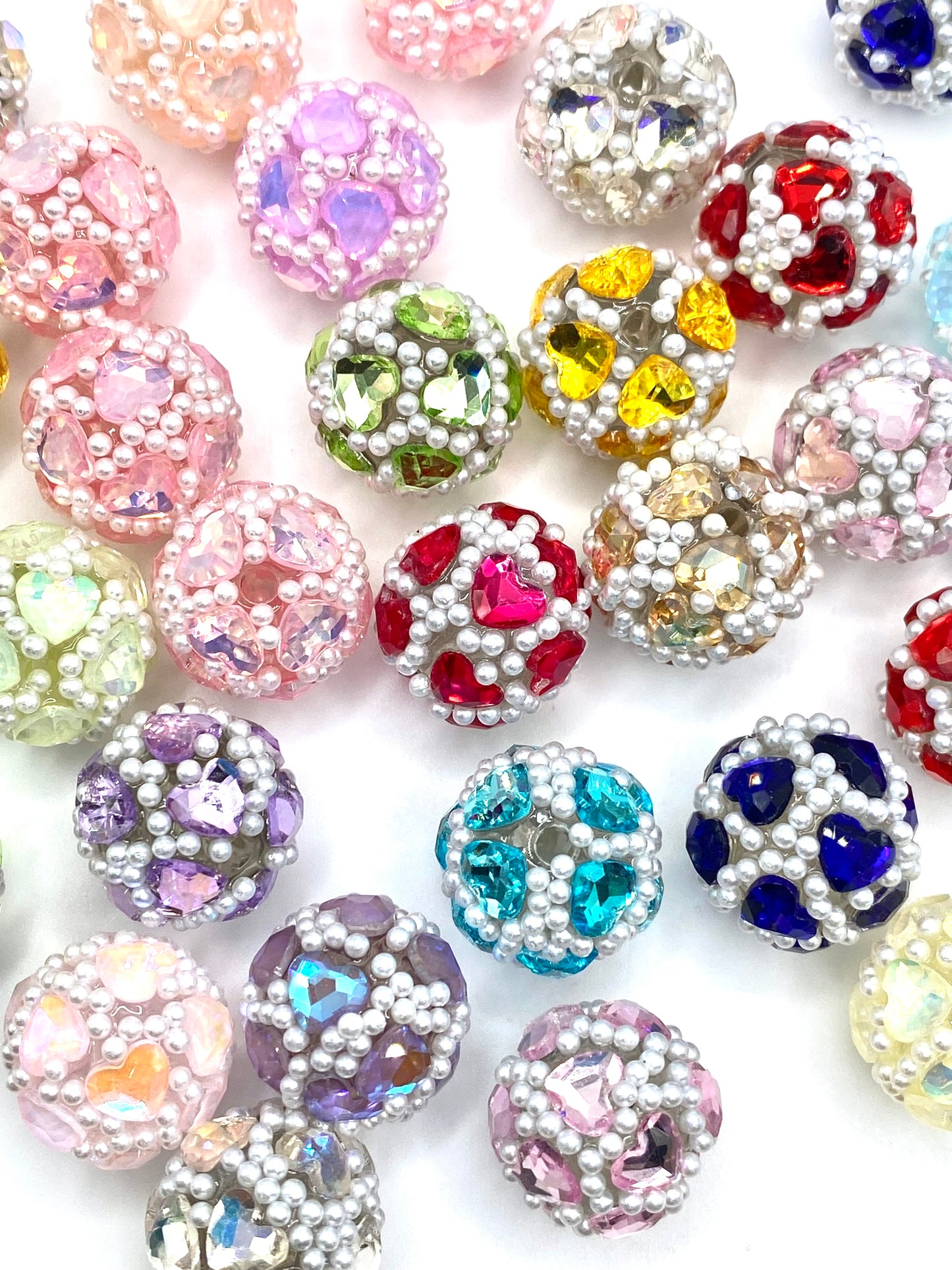 Worry Less Love More Fancy Acrylic Beads