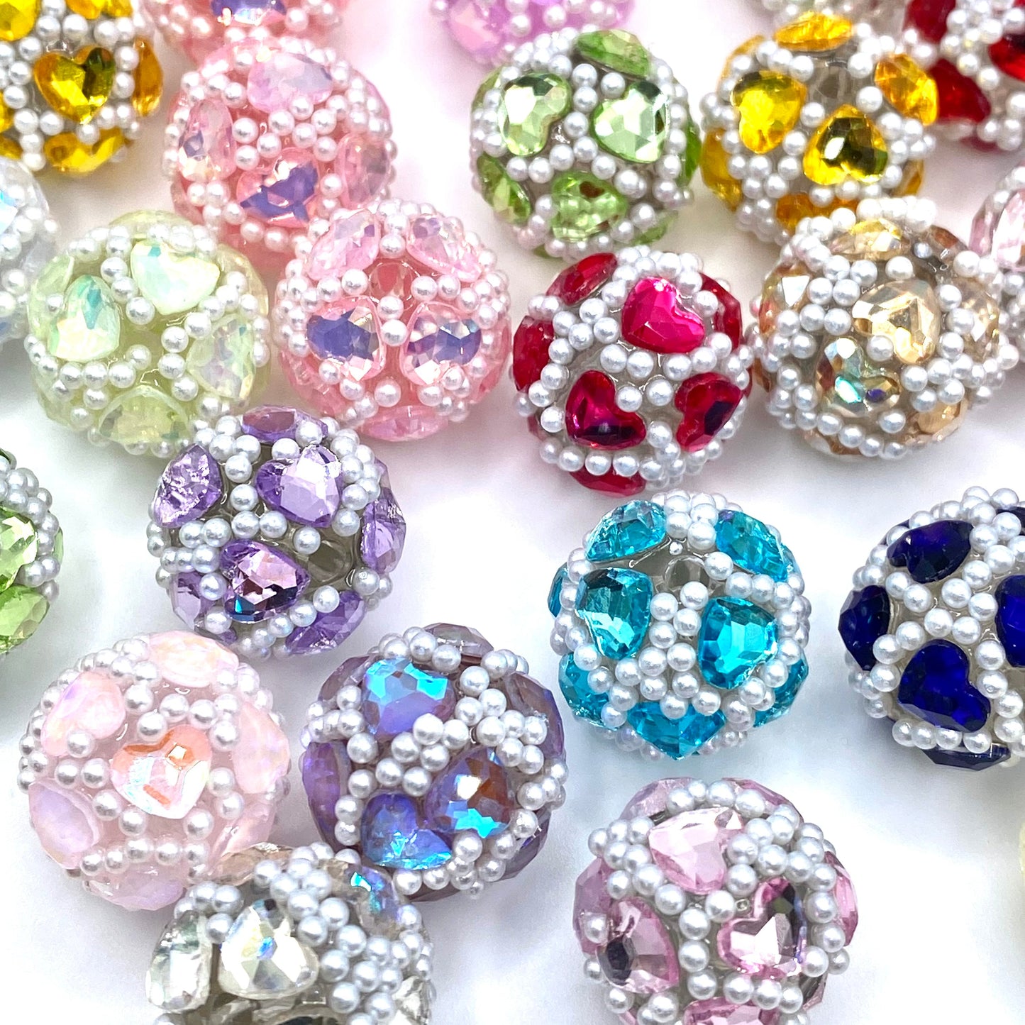 Worry Less Love More Fancy Acrylic Beads