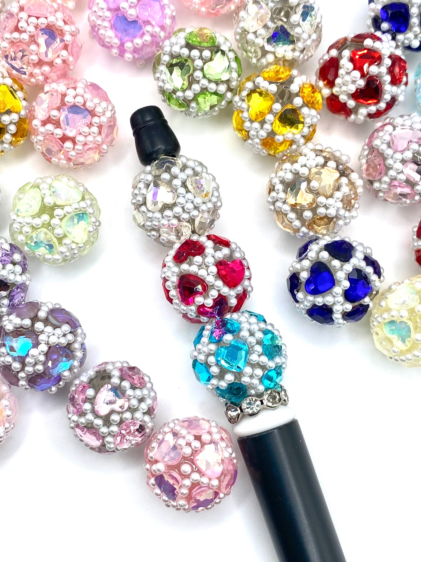 Worry Less Love More Fancy Acrylic Beads