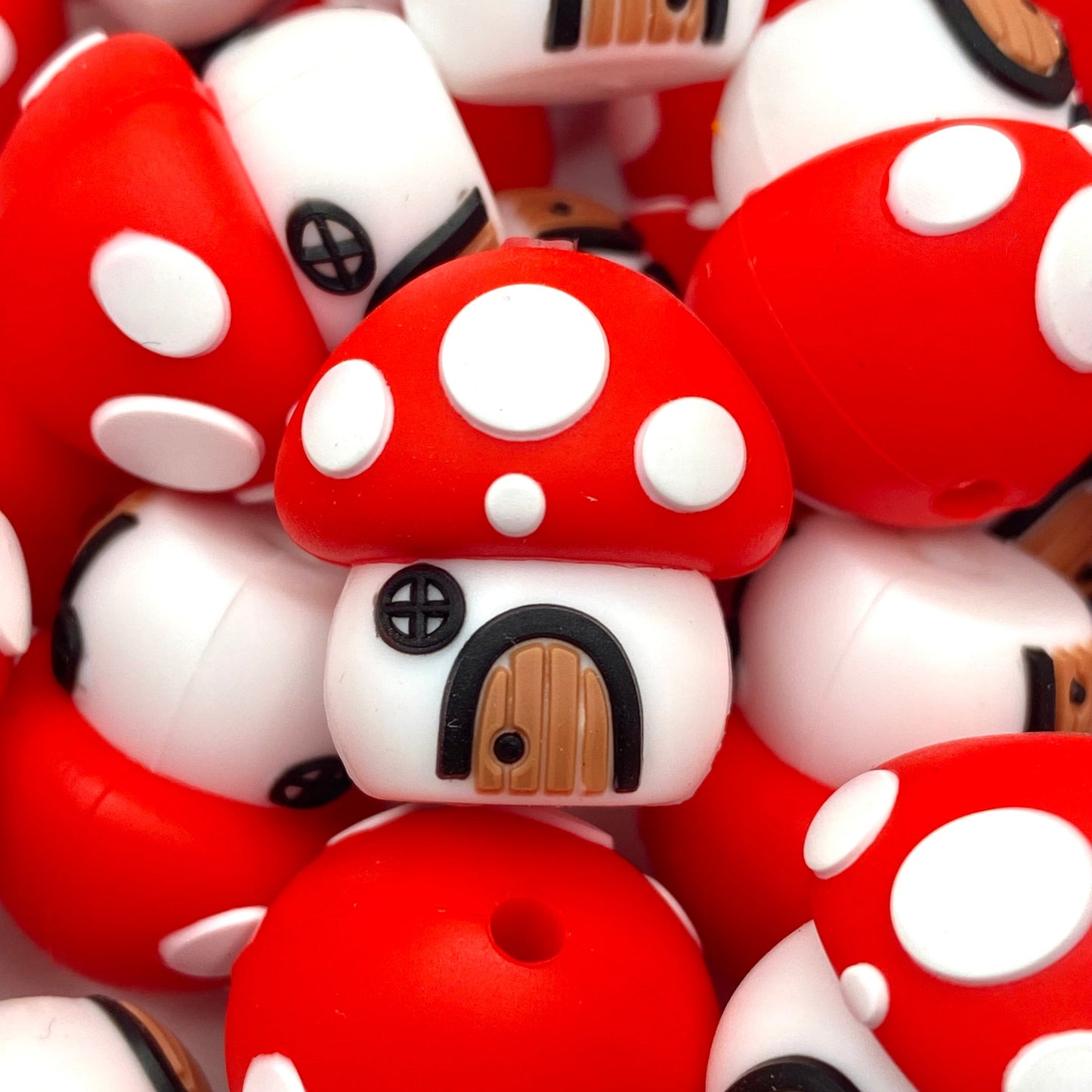 You Take Up So Mushroom In My Heart 3D Silicone Focal Beads