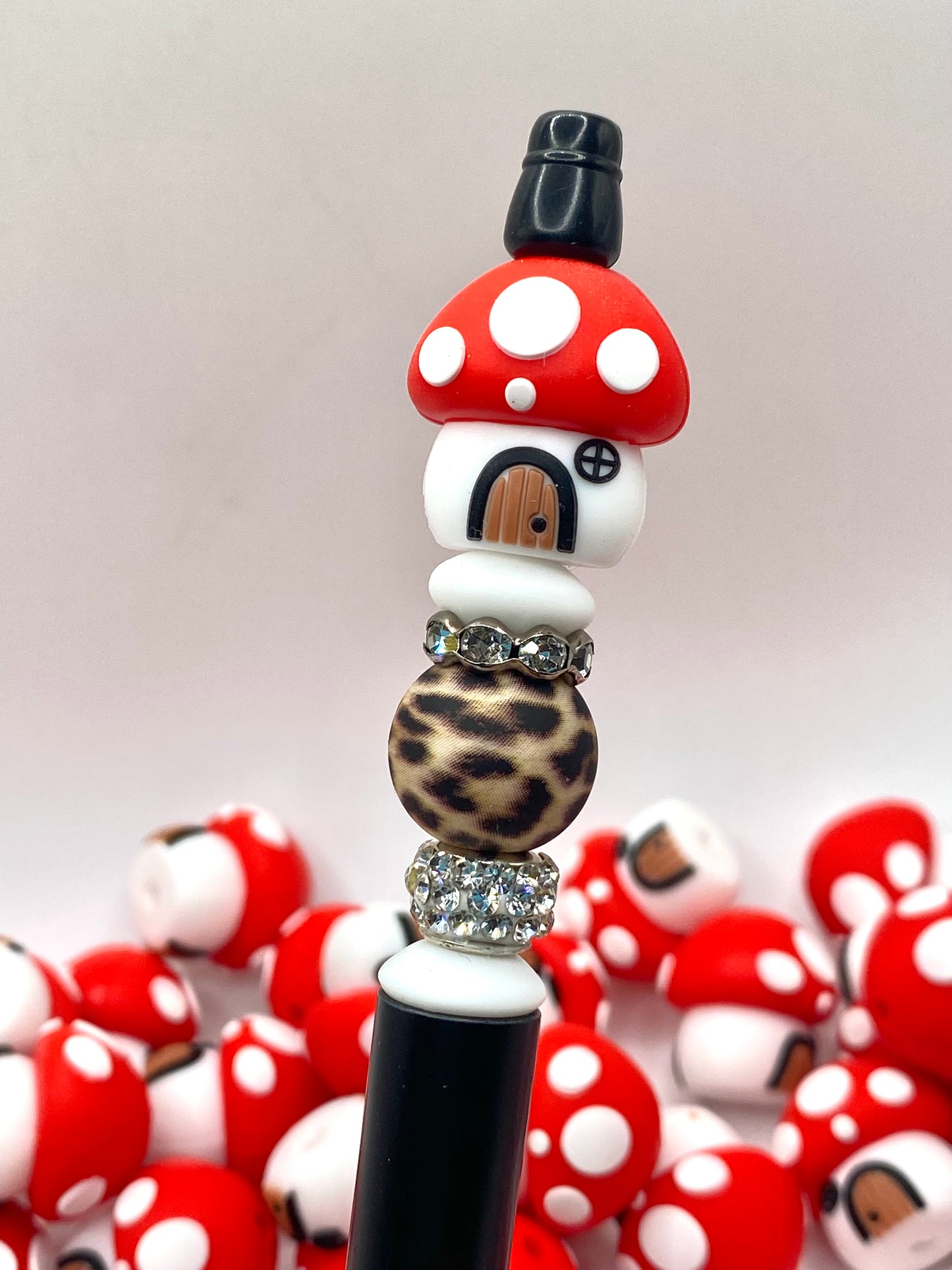 You Take Up So Mushroom In My Heart 3D Silicone Focal Beads