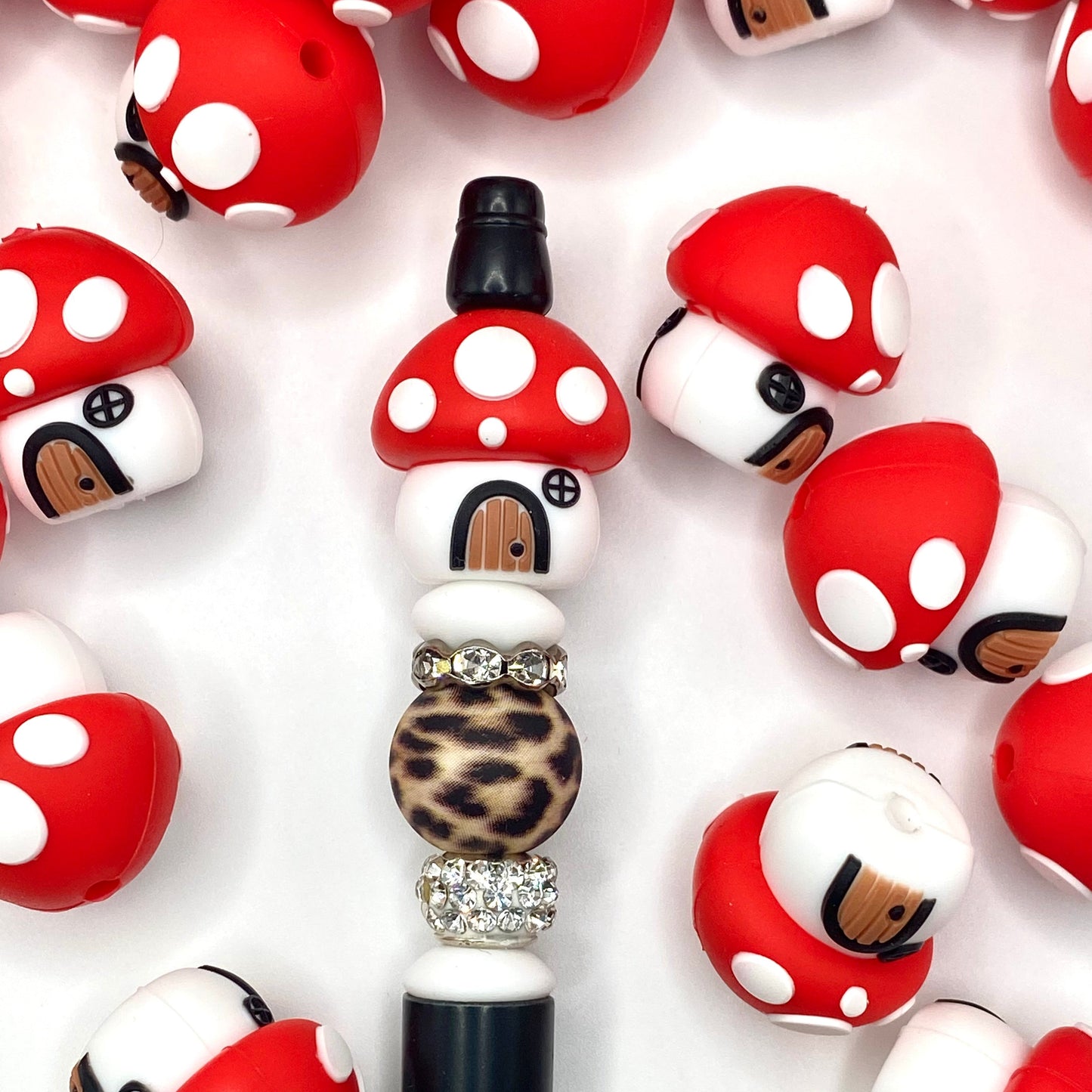You Take Up So Mushroom In My Heart 3D Silicone Focal Beads