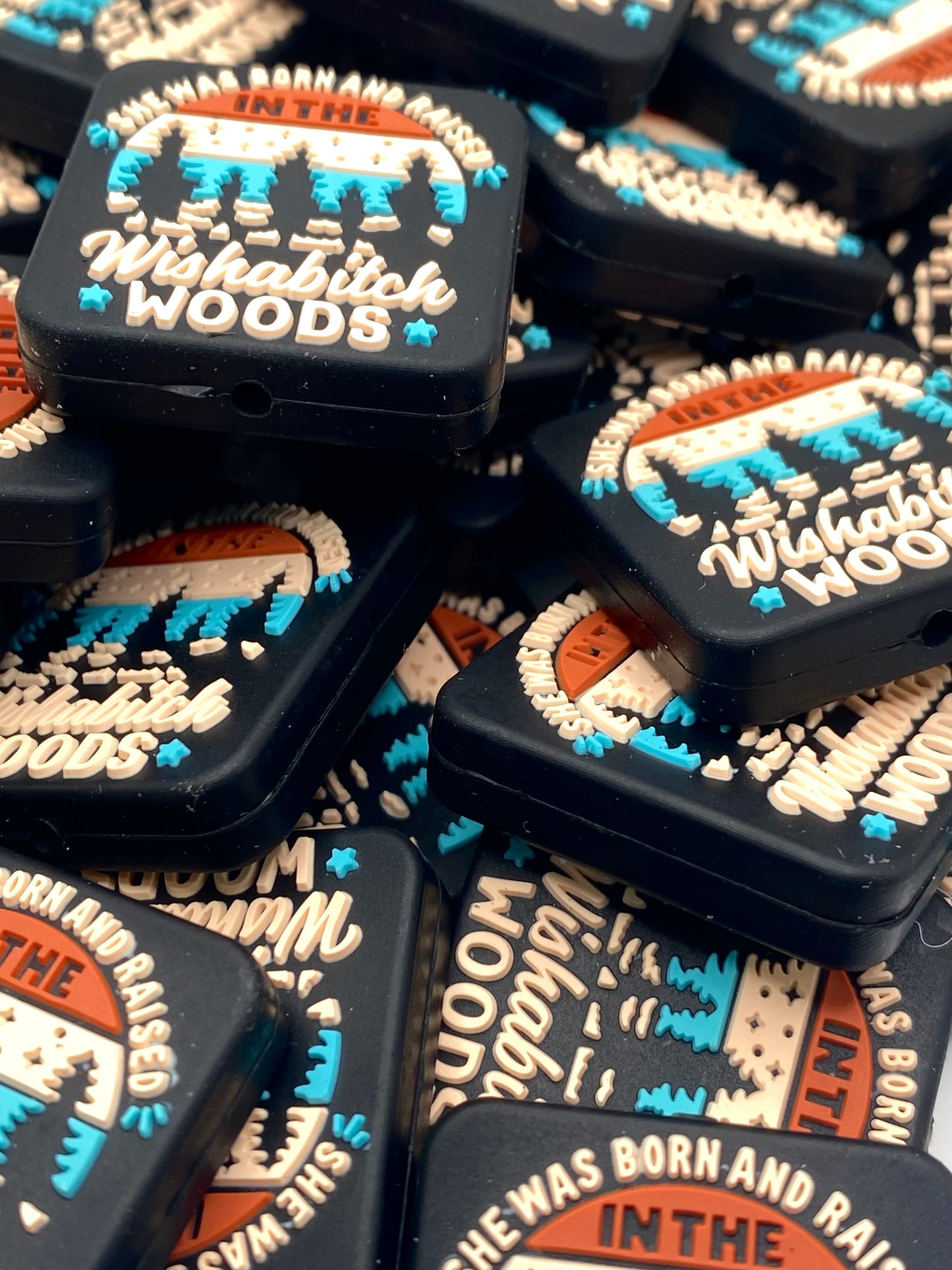 She Was Born & Raised in the Wishabitch WOODS Silicone Focal Beads