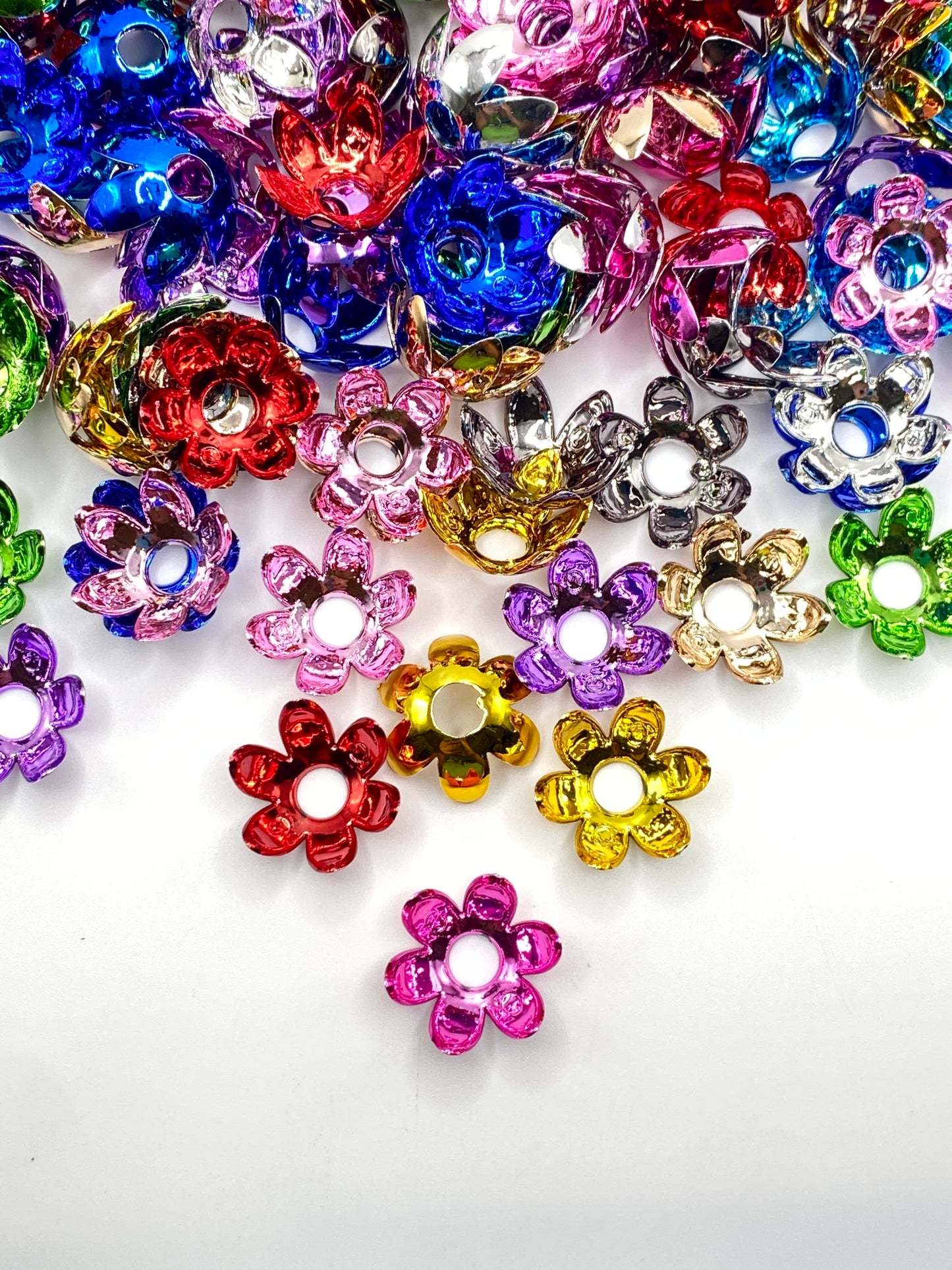 Flowers Fill Life With Colors Spacer Beads