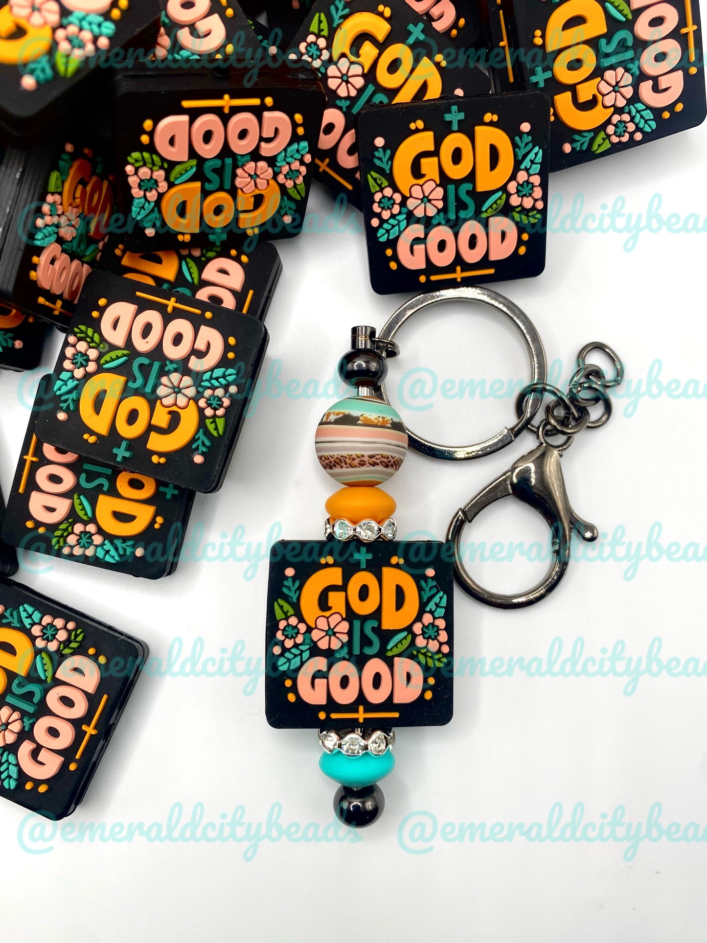 God is Good Silicone Focal Beads - EXCLUSIVE