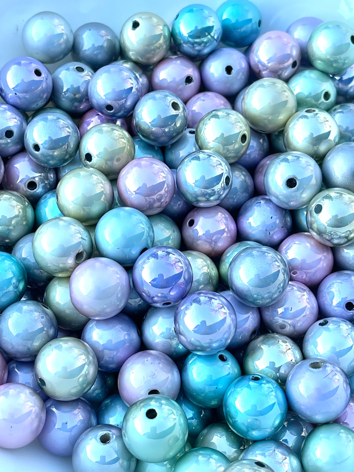 Smooth Colorful Acrylic Beads