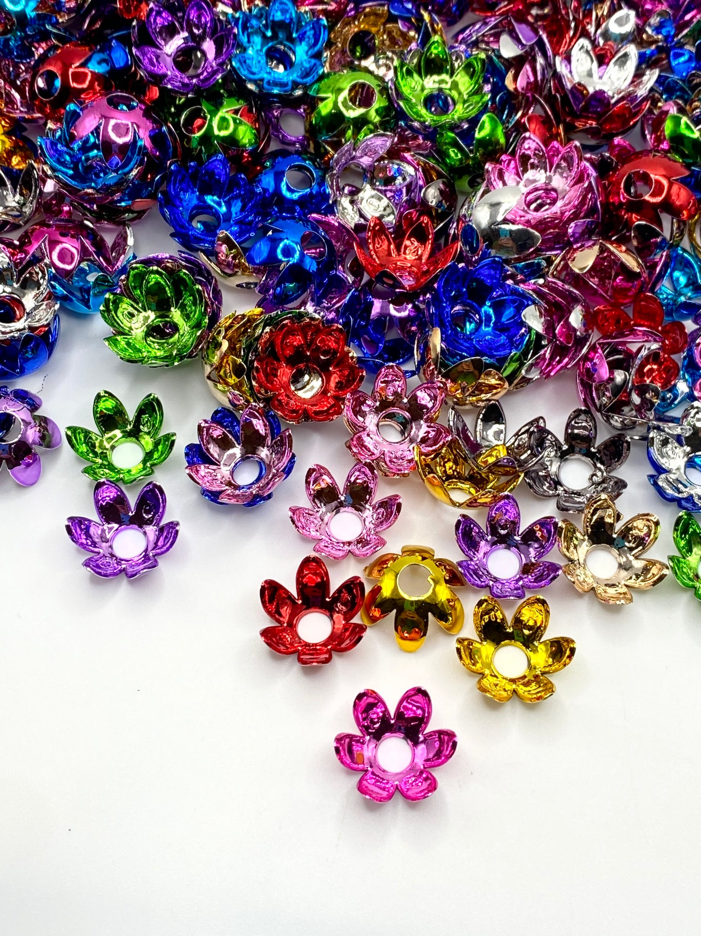 Flowers Fill Life With Colors Spacer Beads