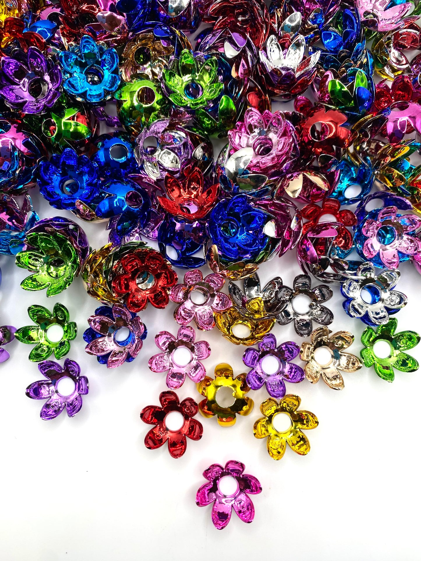 Flowers Fill Life With Colors Spacer Beads