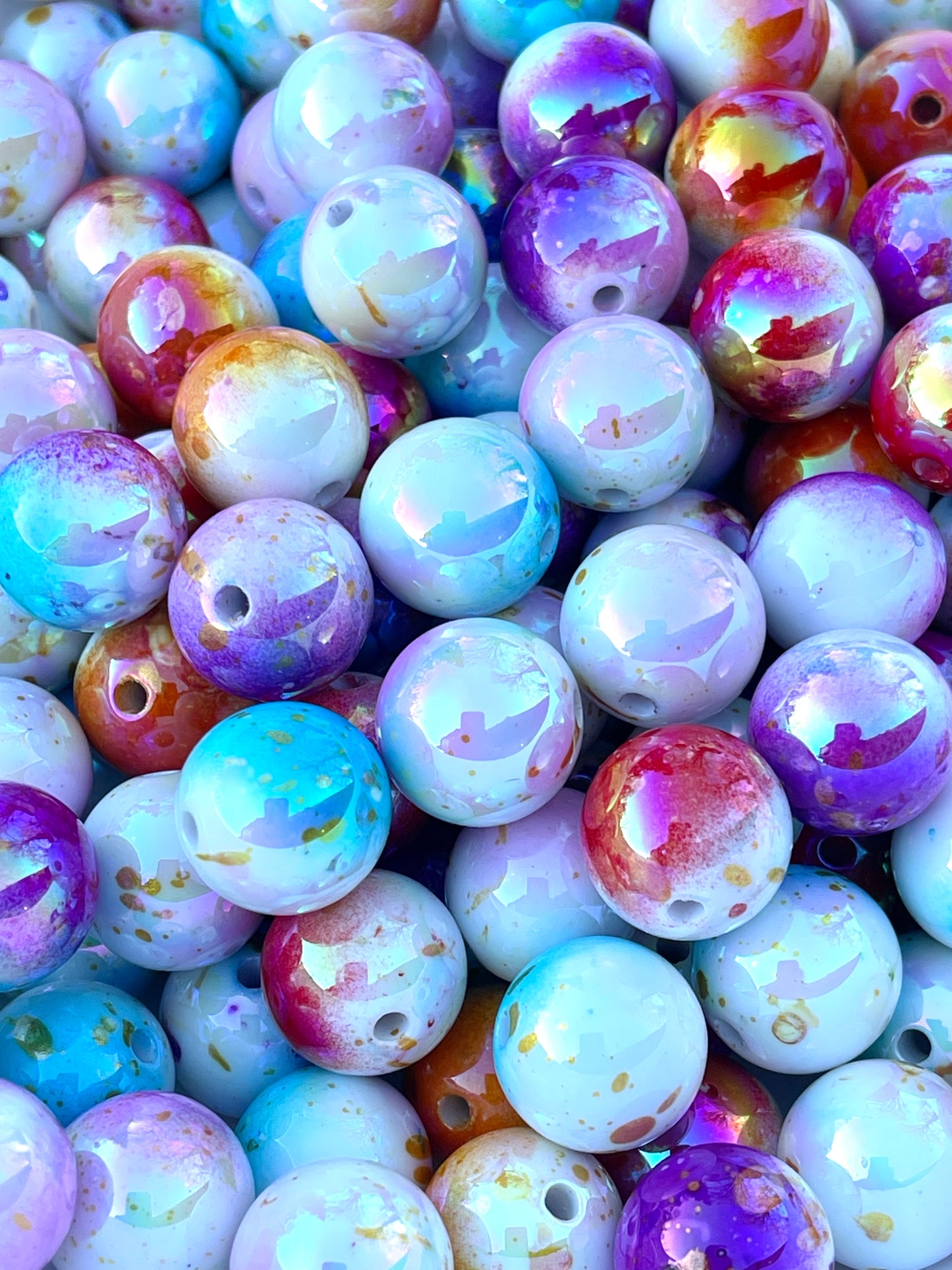 Ombre Colorful Acrylic Beads