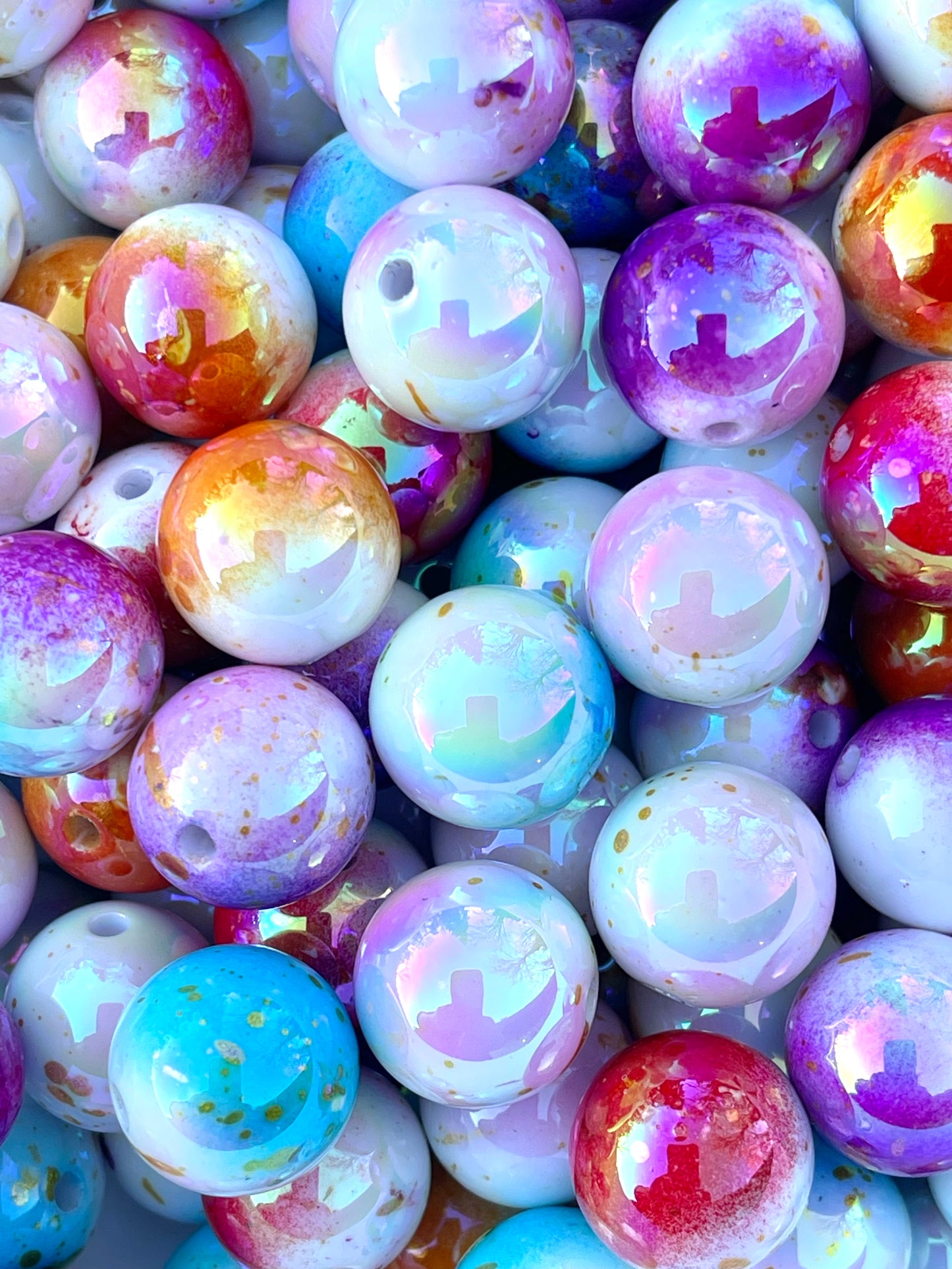 Ombre Colorful Acrylic Beads