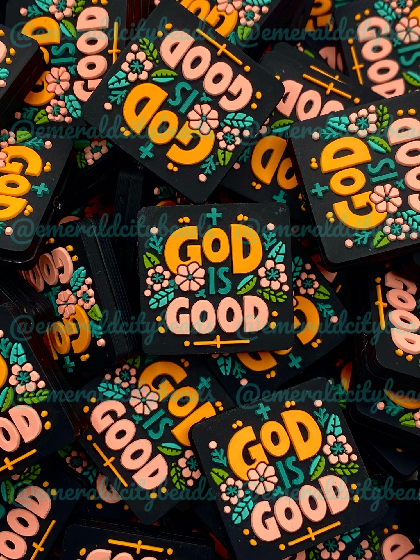 God is Good Silicone Focal Beads - EXCLUSIVE