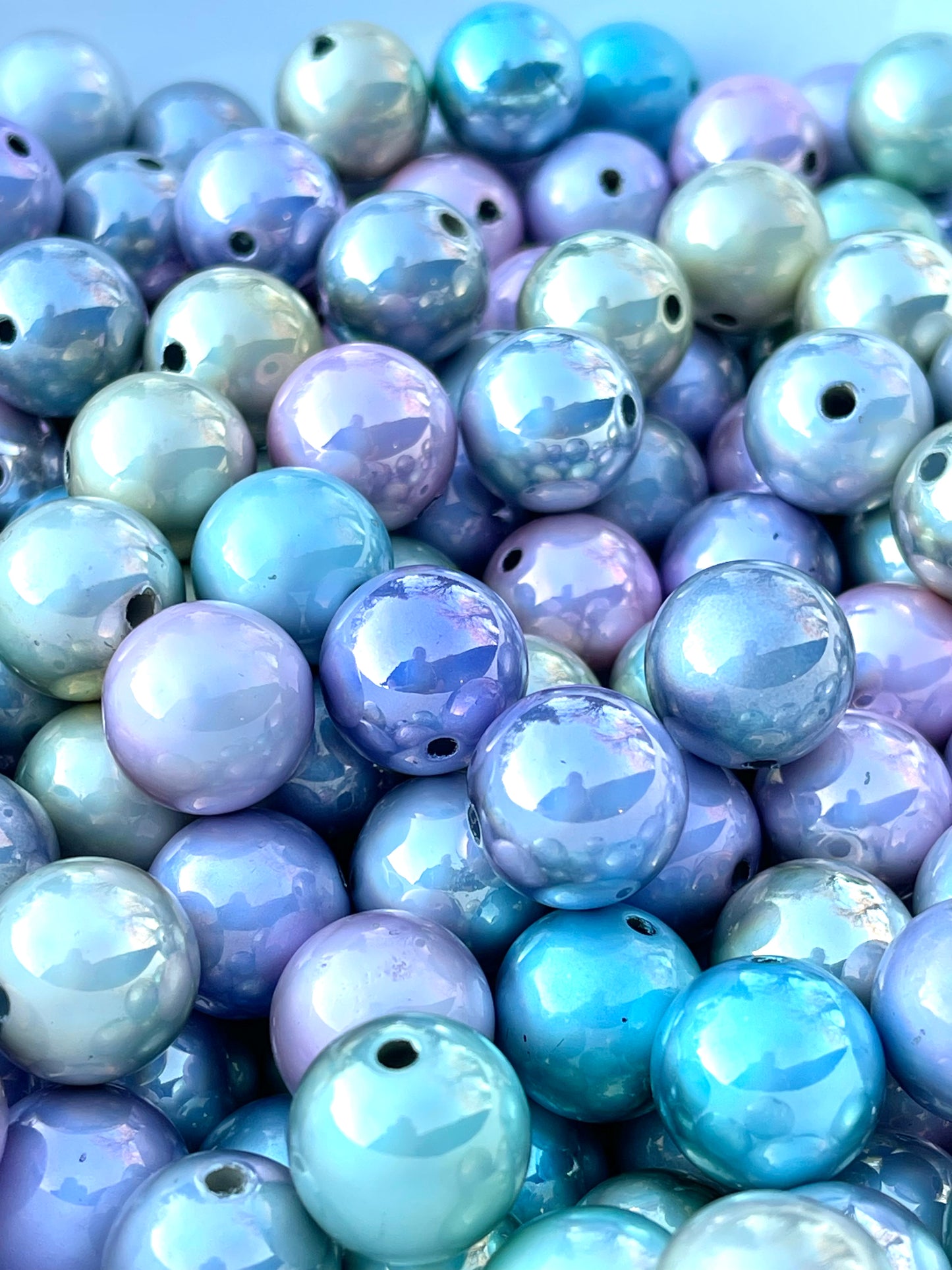 Smooth Colorful Acrylic Beads