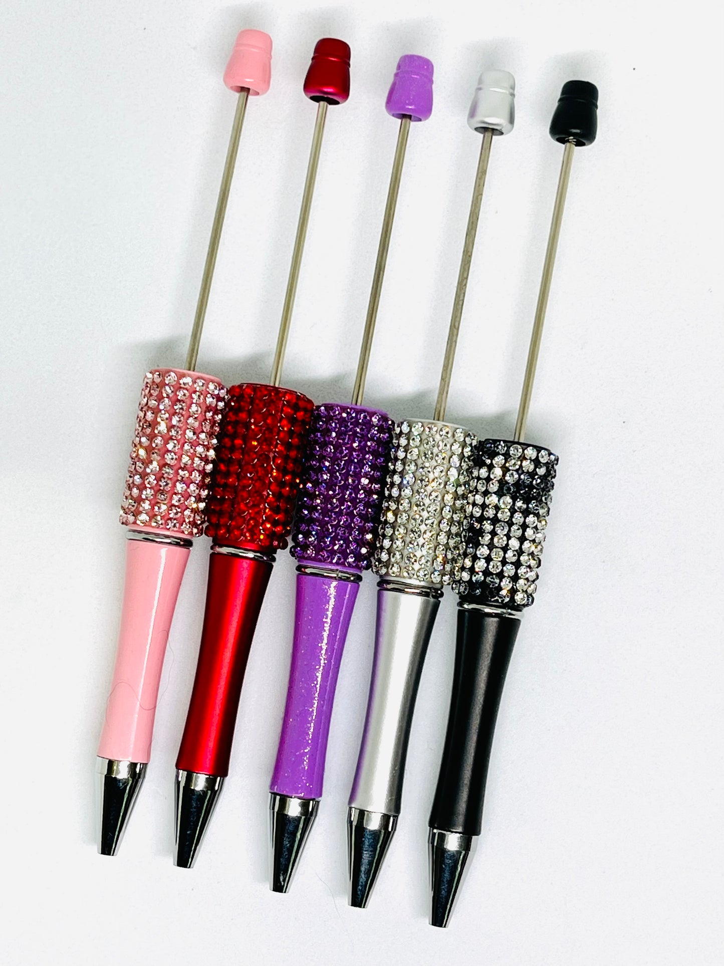 Rhinestone Beadable Pens 4pcs | Beaded Pens | Rhinestone Pens | Cute Pens