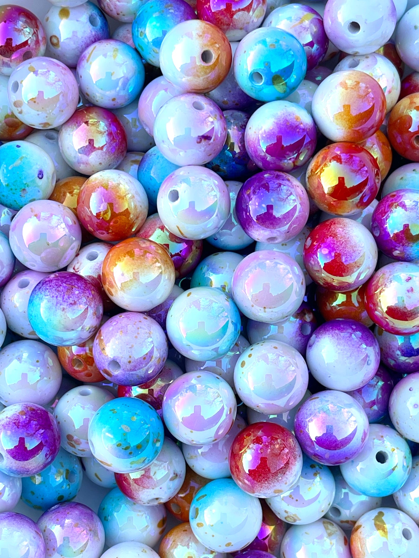 Ombre Colorful Acrylic Beads