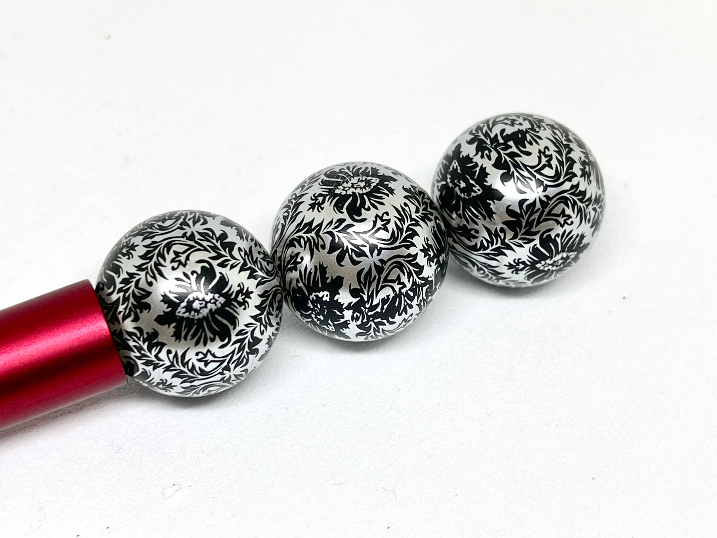 Elegantly Festive Printed Acrylic Beads