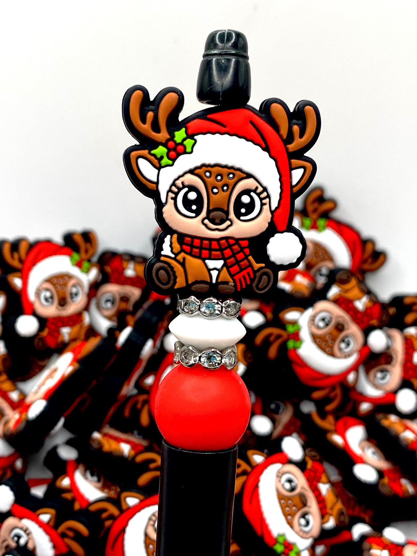 Santa’s Cutest Reindeer Silicone Focal Beads