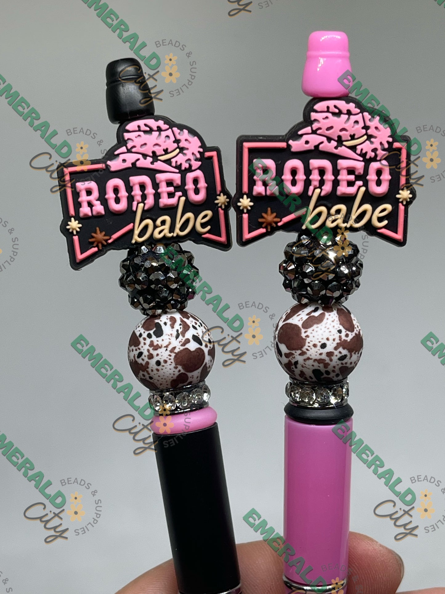 Rodeo Babe Silicone Focal Beads - ECBS EXCLUSIVE | Cowboy Cowgirl Beads | Cowboy Hat Bead | Country Farm Life