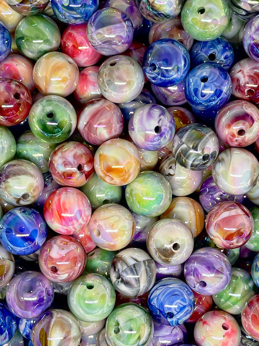 Swirlie Swirl Acrylic Beads