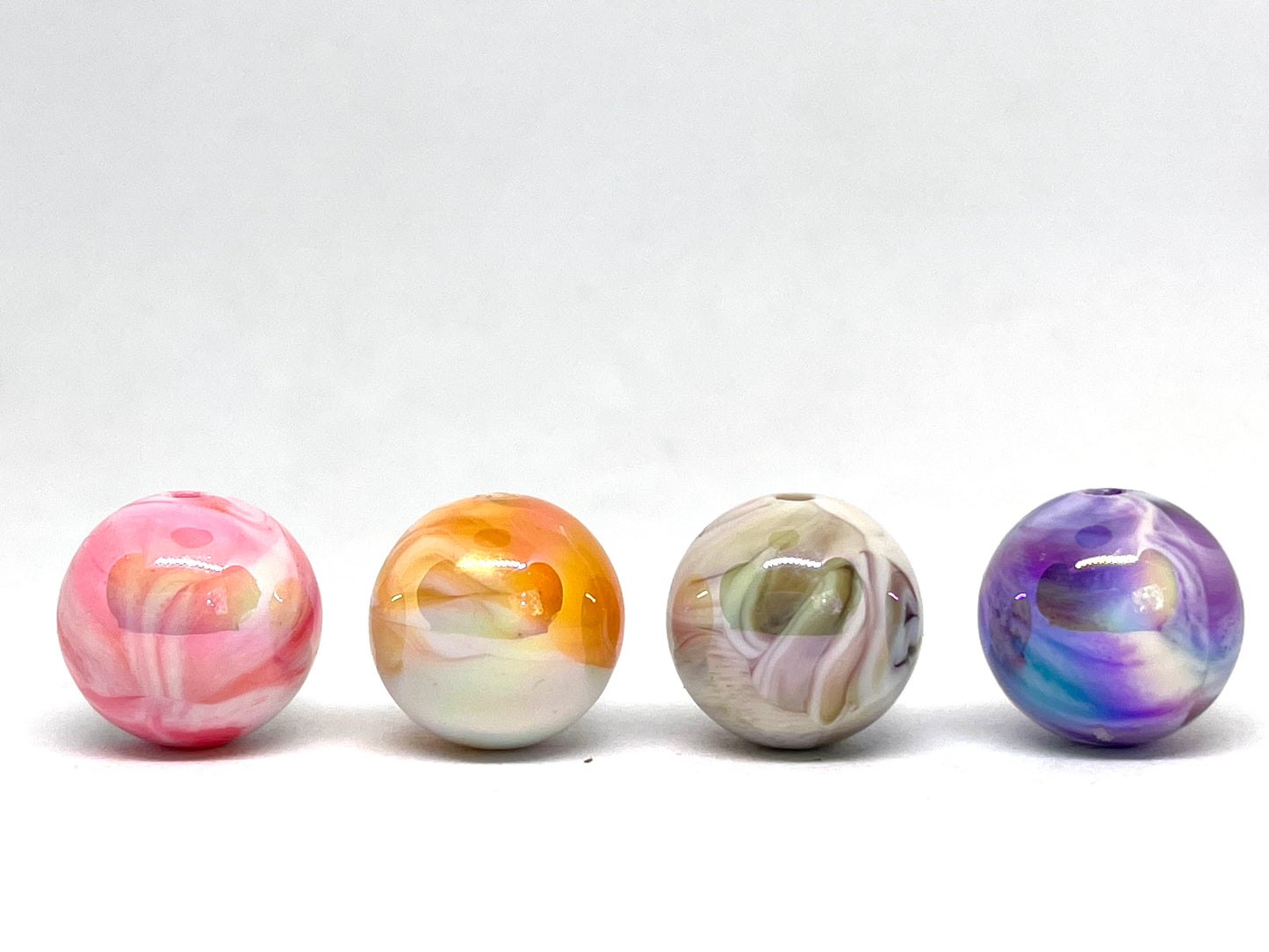 Swirlie Swirl Acrylic Beads