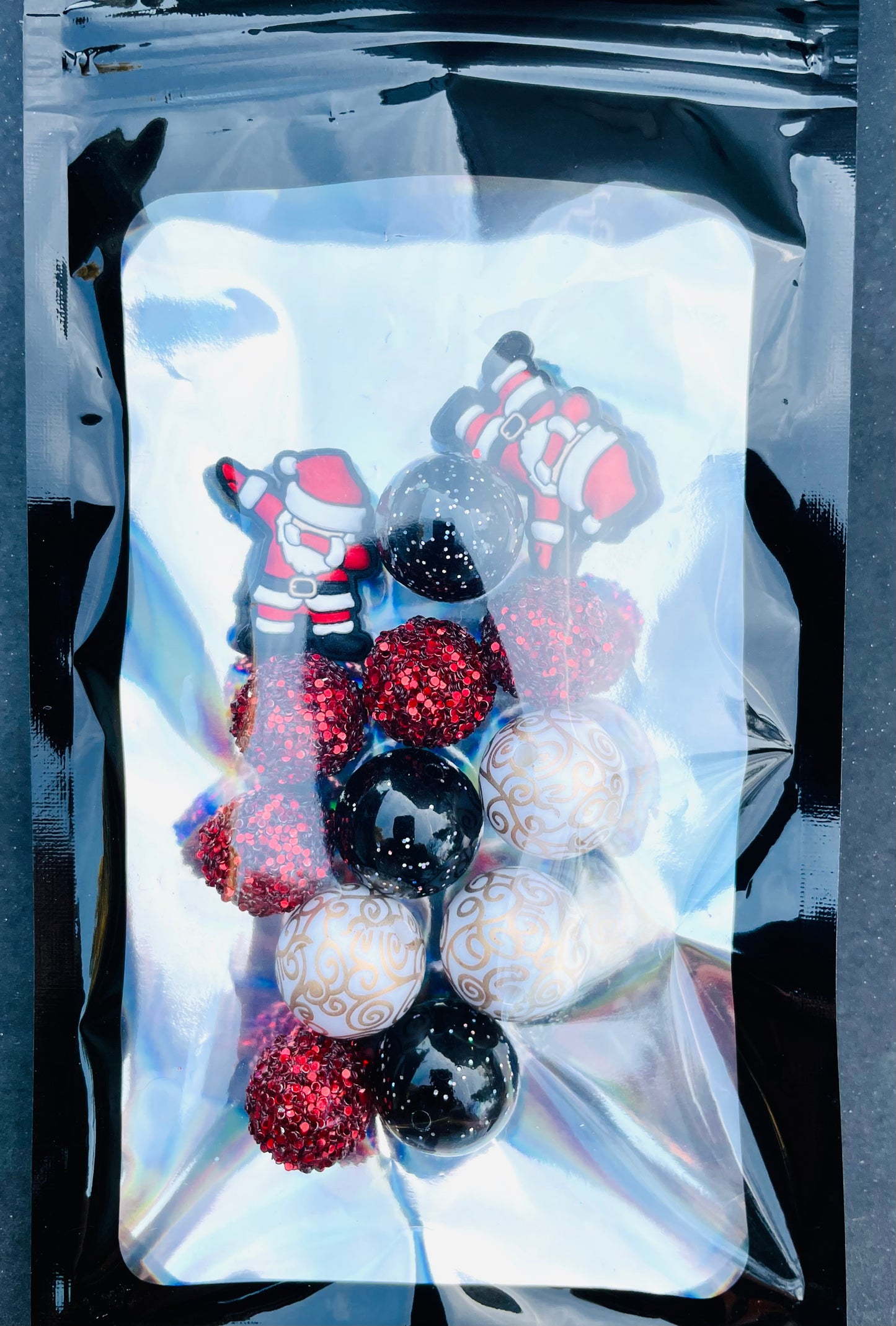 Small Red Christmas Bundle | Christmas Beads | Festive | Christmas Gifts | Bubblegum Beads
