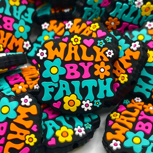 Walk By Faith Silicone Focal Beads