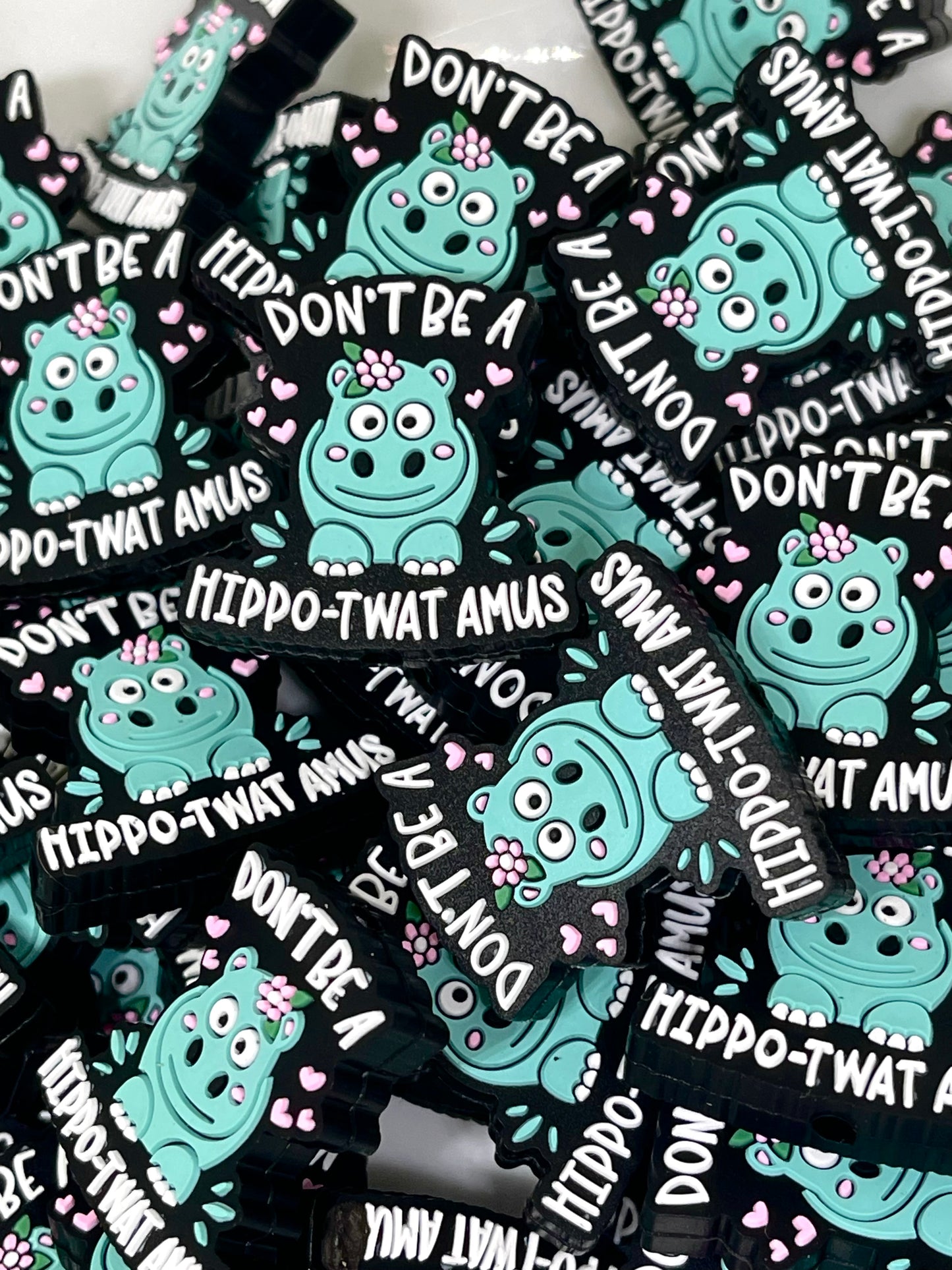 Don't Be A Hippo-Twat-Amus Focal Beads