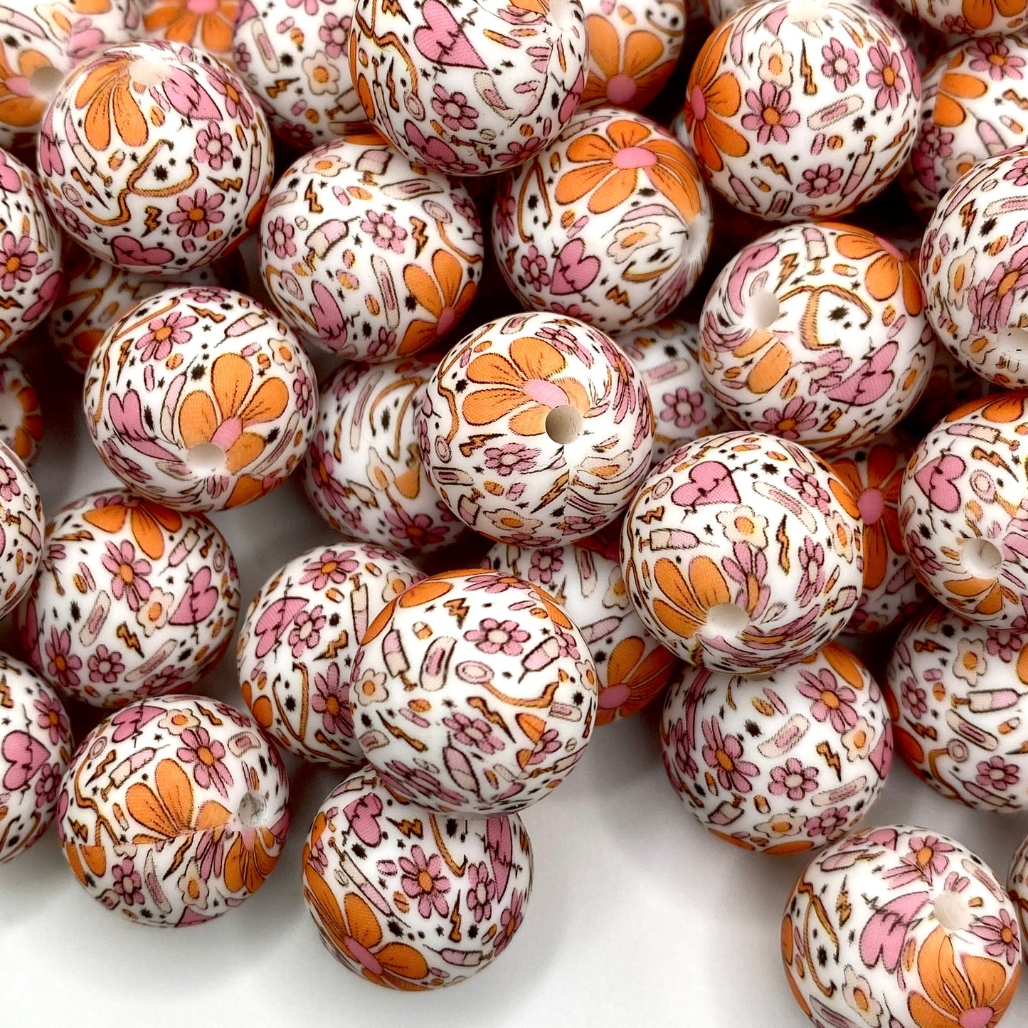 Health Care Printed Silicone Beads