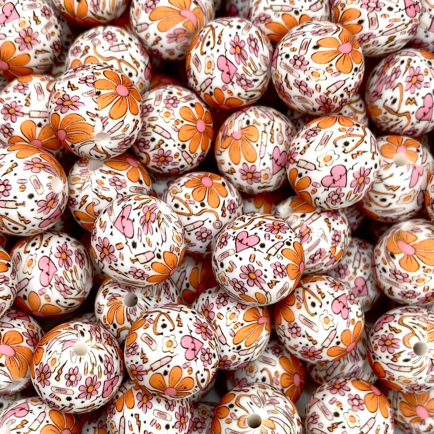 Health Care Printed Silicone Beads