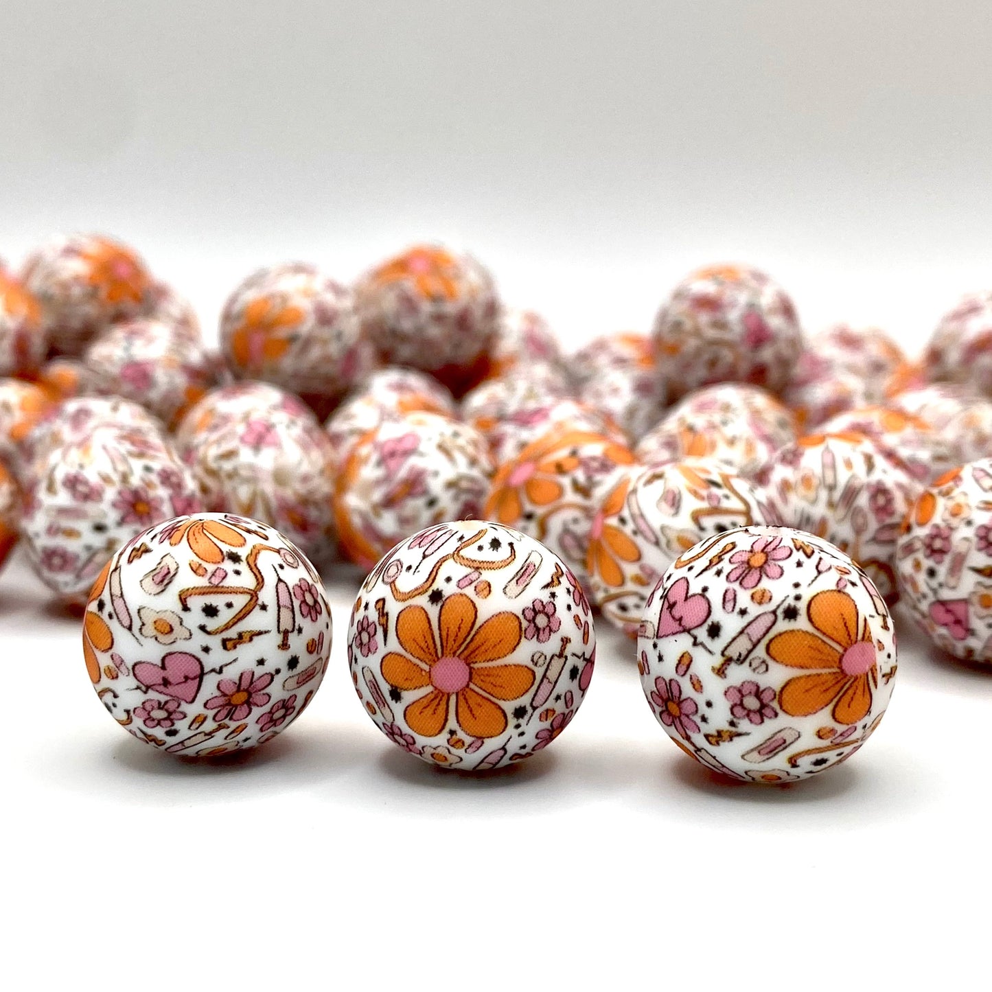 Health Care Printed Silicone Beads