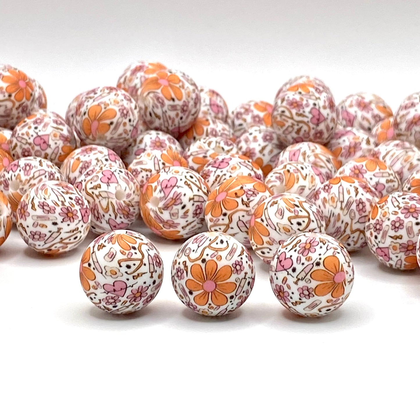 Health Care Printed Silicone Beads