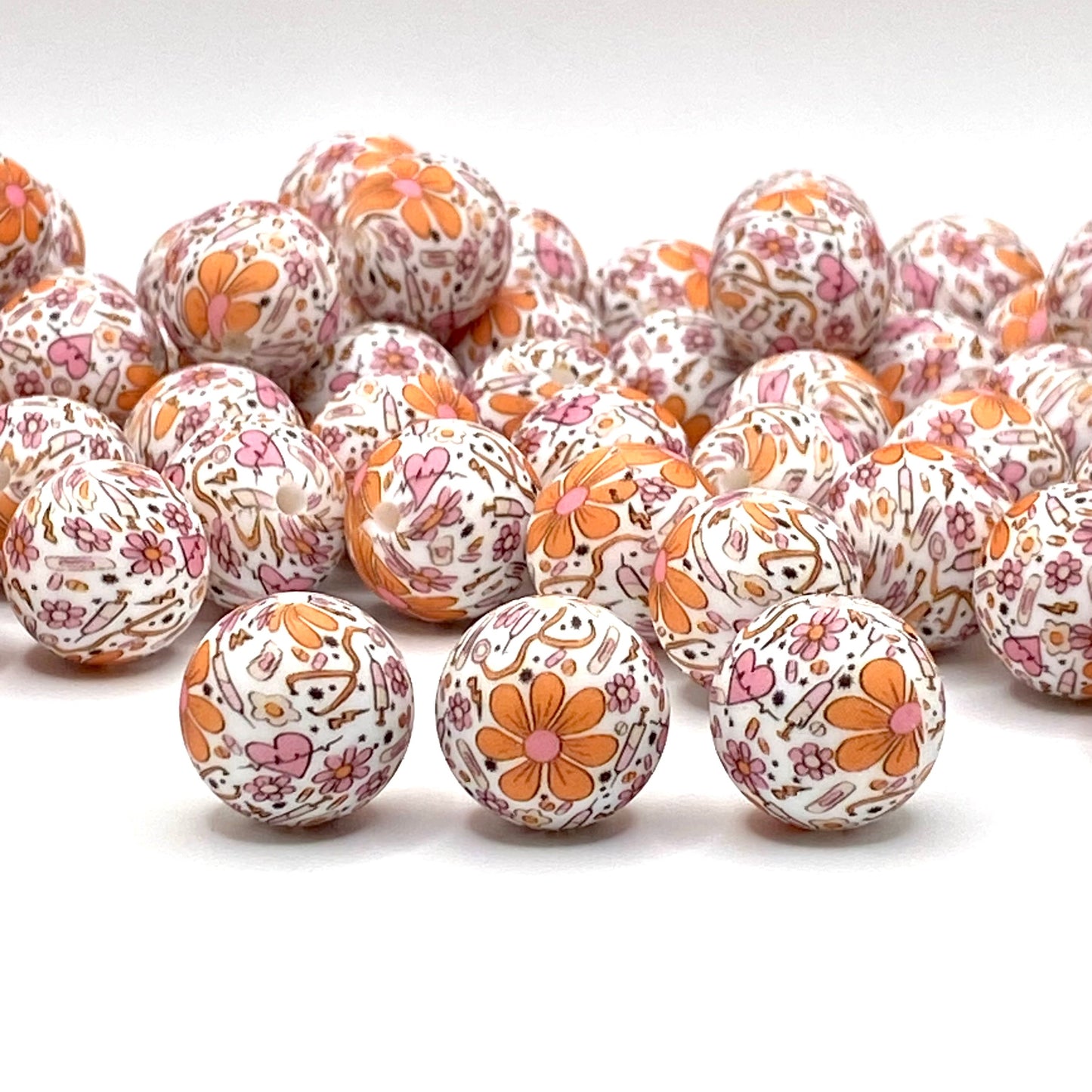 Health Care Printed Silicone Beads
