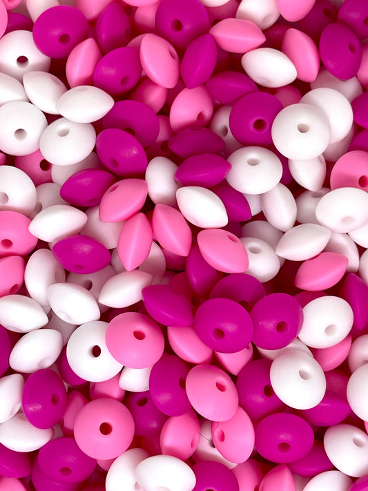 Lentil Silicone Beads - Mix 13