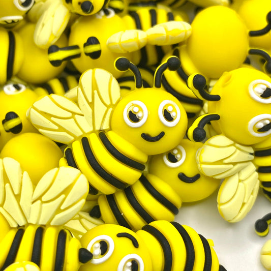 Queen Bee 2.0 3D Silicone Focal Beads