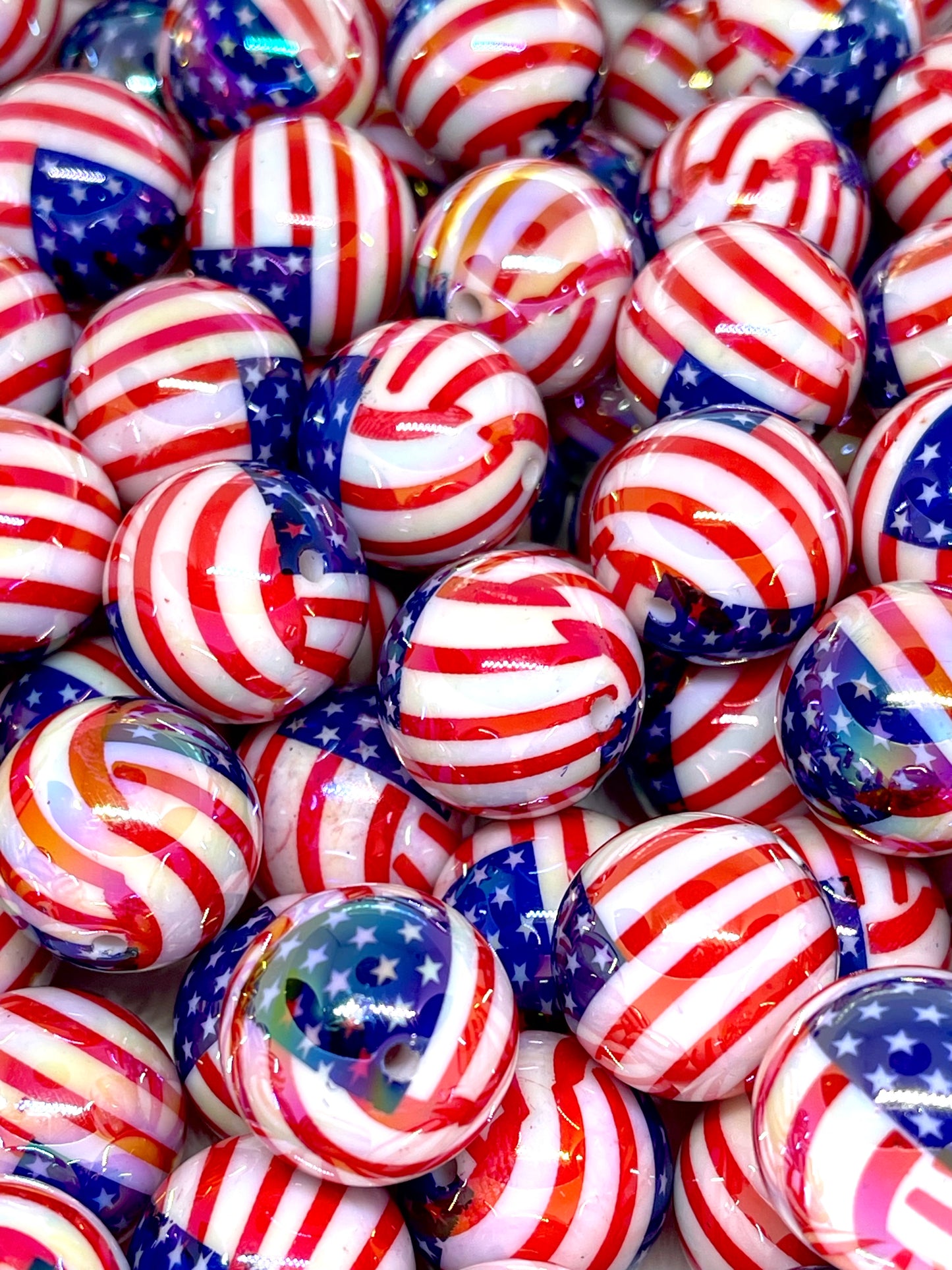 Color Me America Acrylic Beads