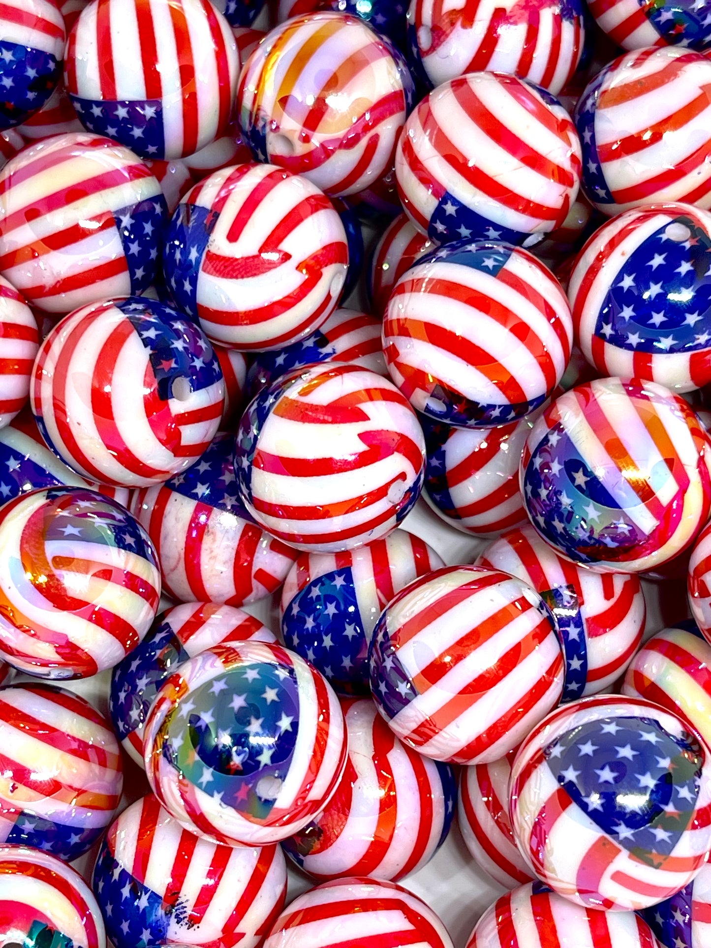 Color Me America Acrylic Beads