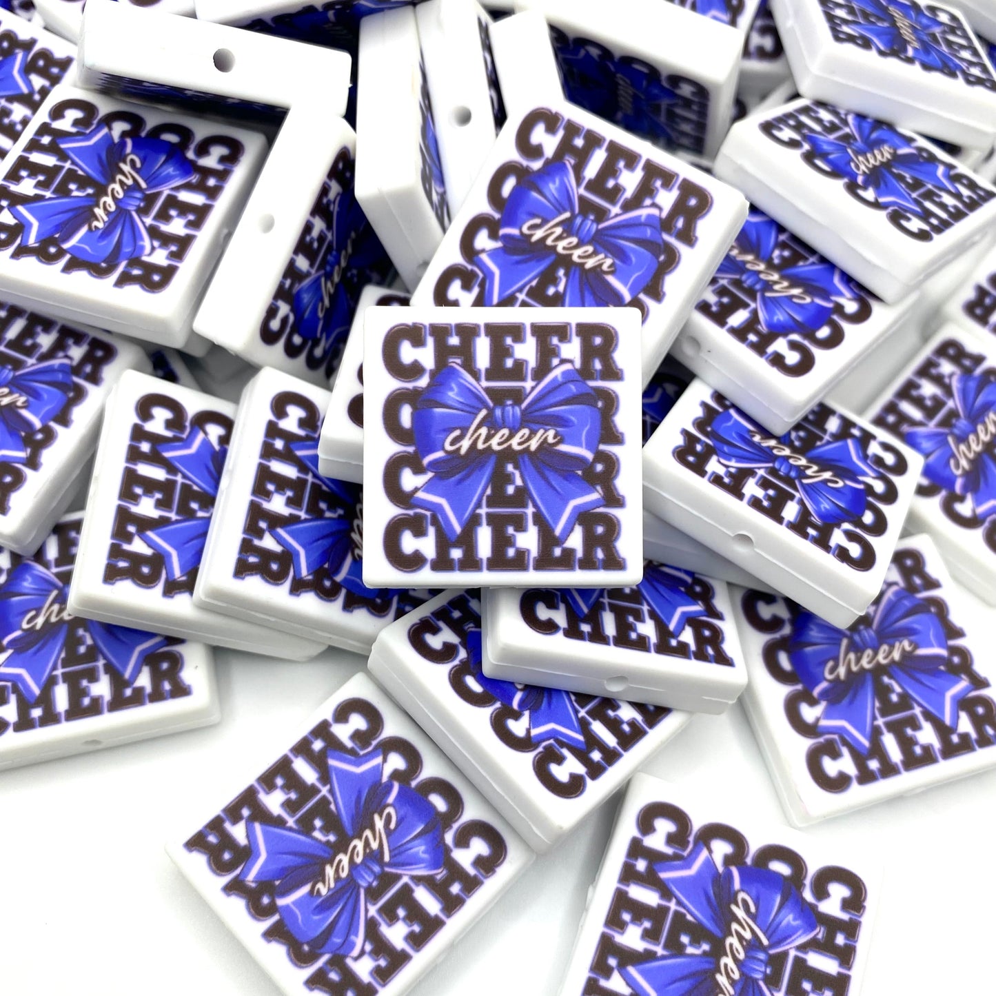 CHEER Printed Silicone Focal Beads - ECB Exclusive