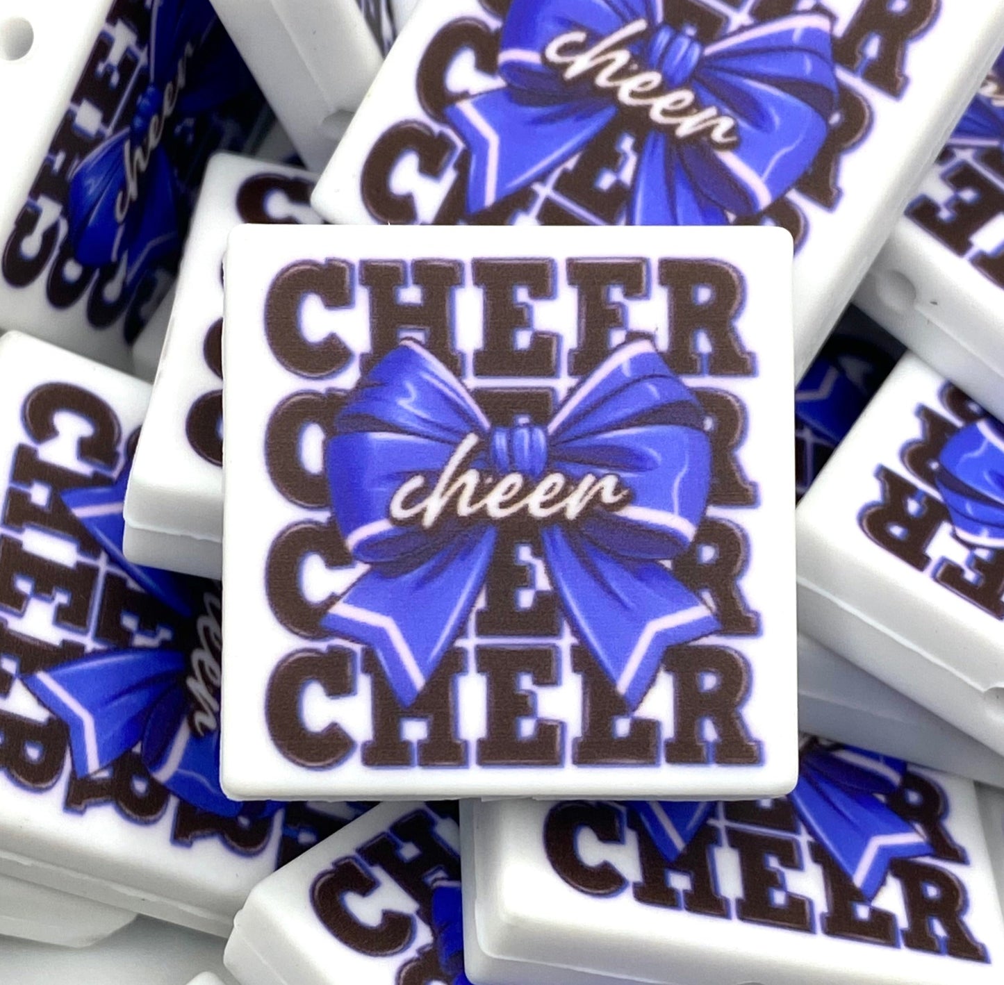 CHEER Printed Silicone Focal Beads - ECB Exclusive