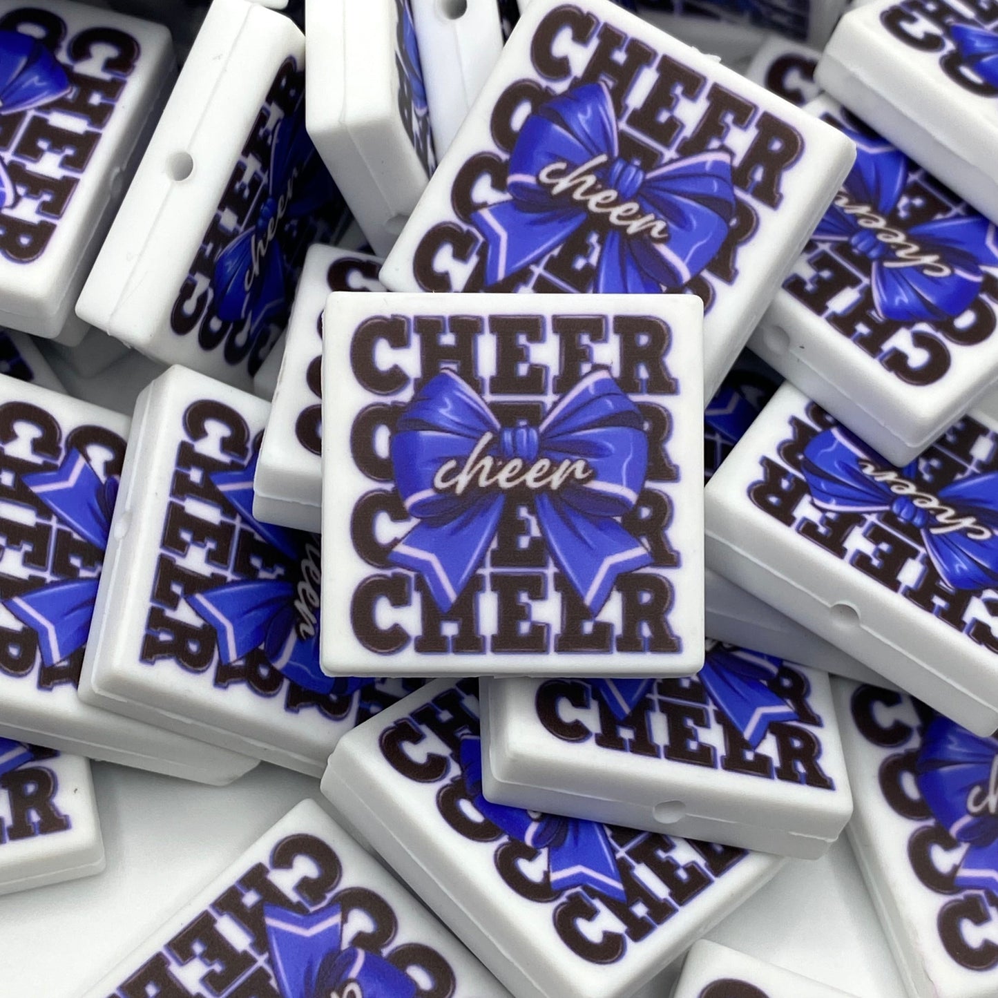 CHEER Printed Silicone Focal Beads - ECB Exclusive